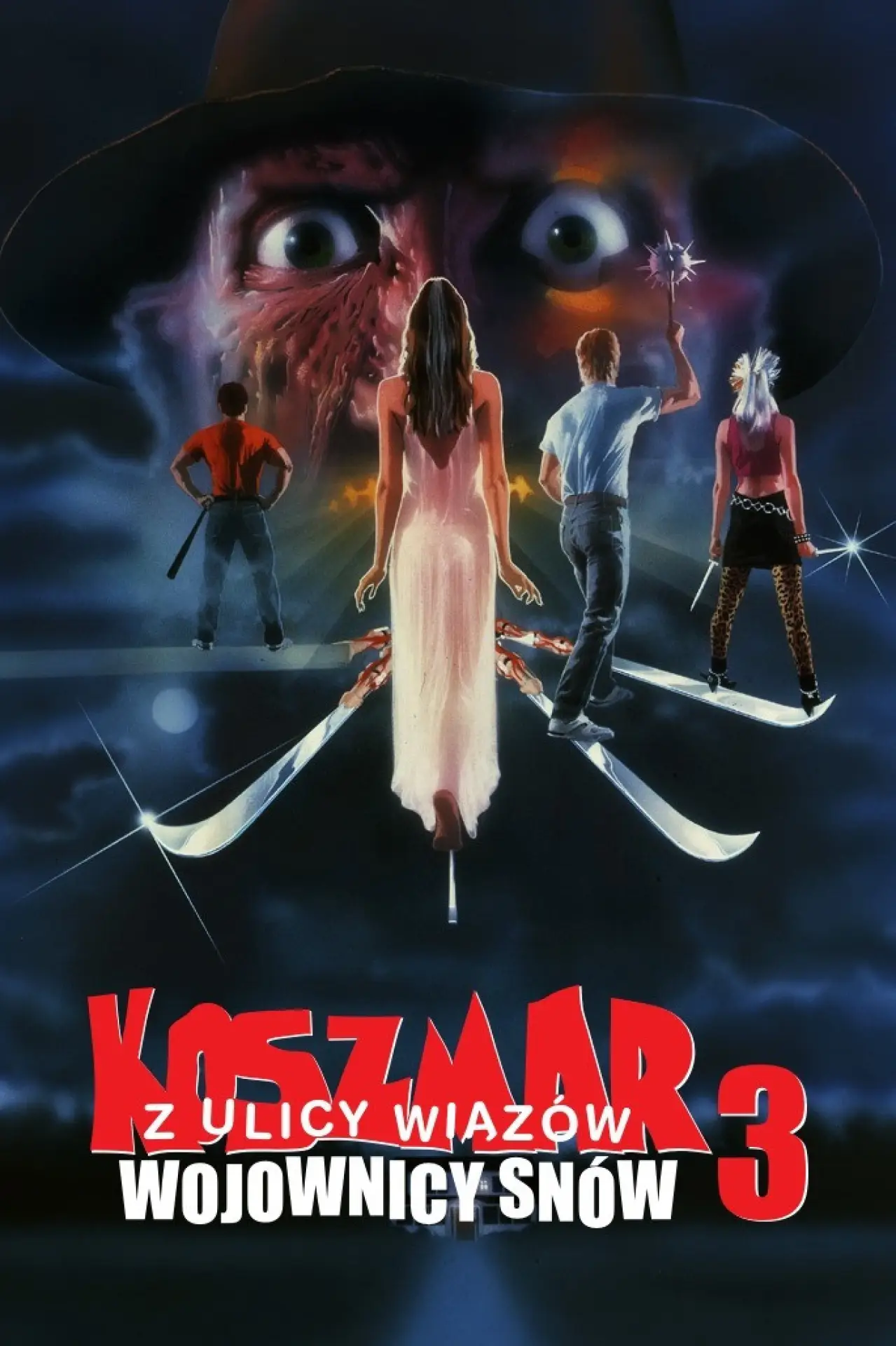 Plakat filmowy "Koszmar z Ulicy Wiązów 3: Wojownicy Snów"