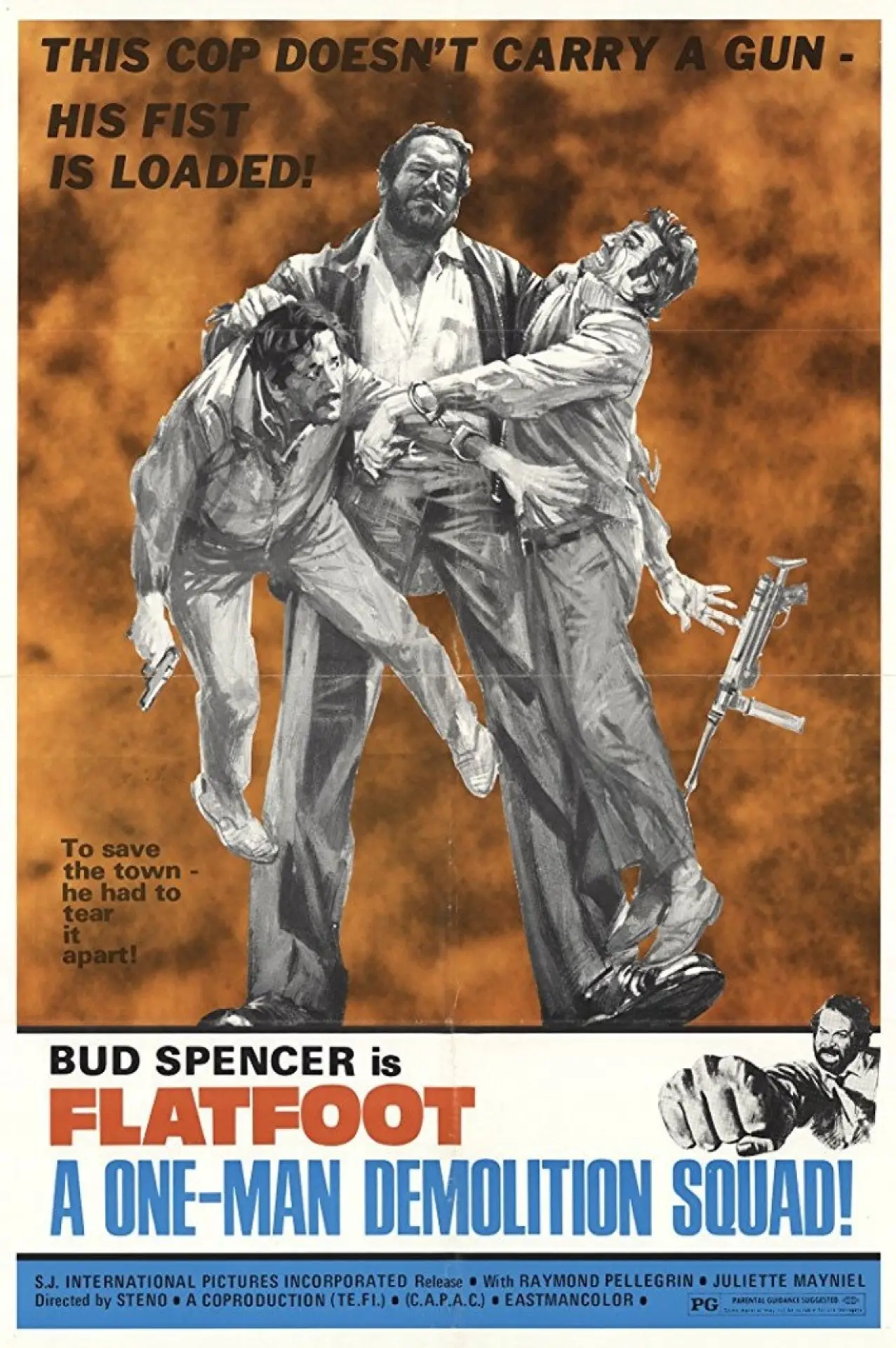 Plakat filmowy "Wielka stopa i zbiry"