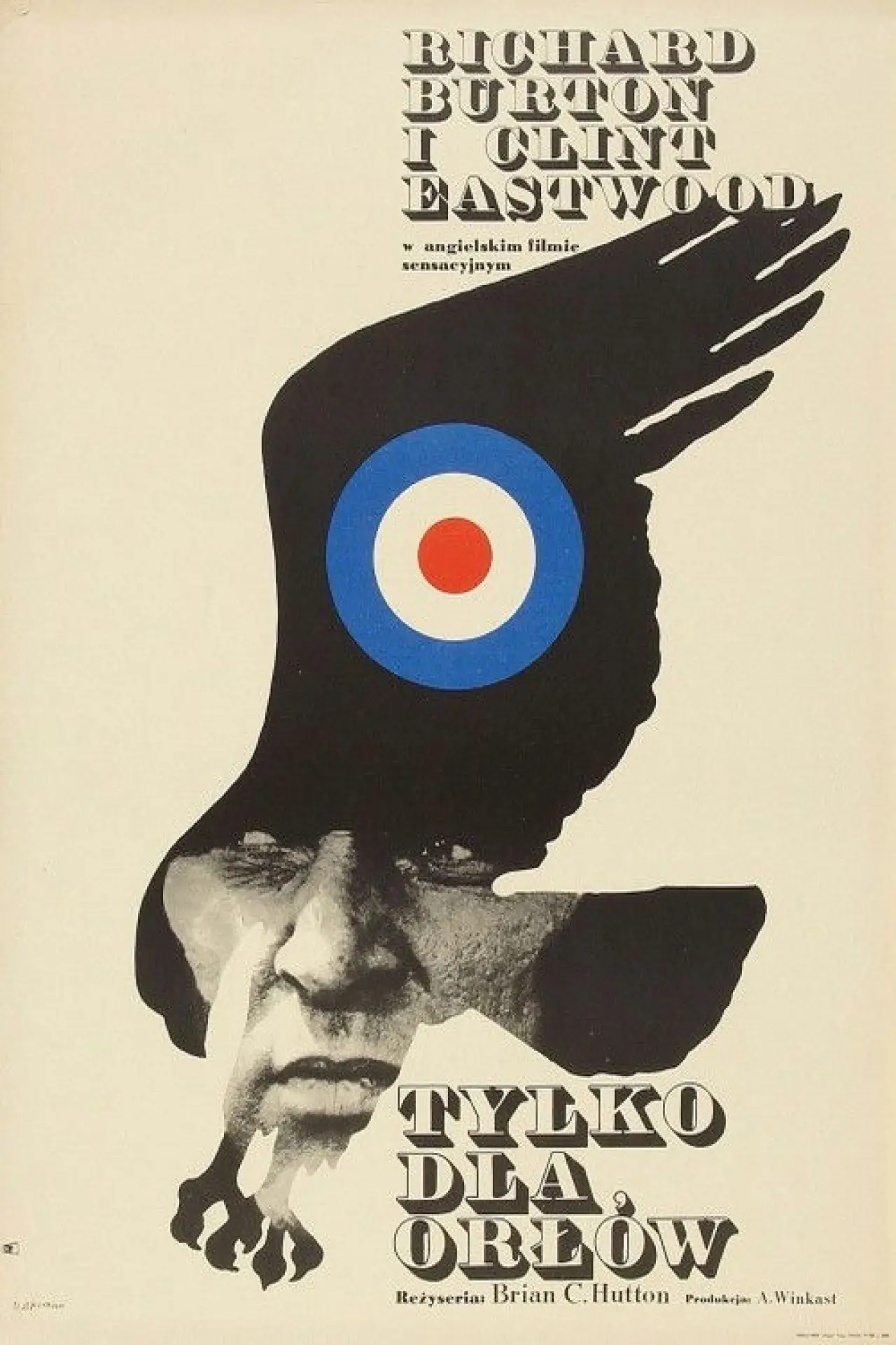 Plakat filmowy "Tylko dla orłów"