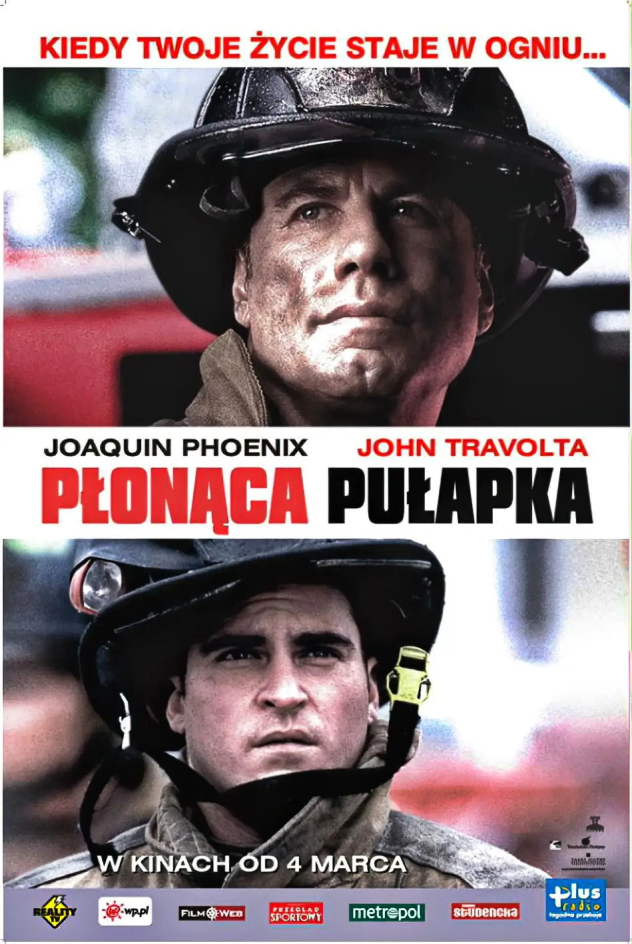 Plakat filmowy "Płonąca pułapka"