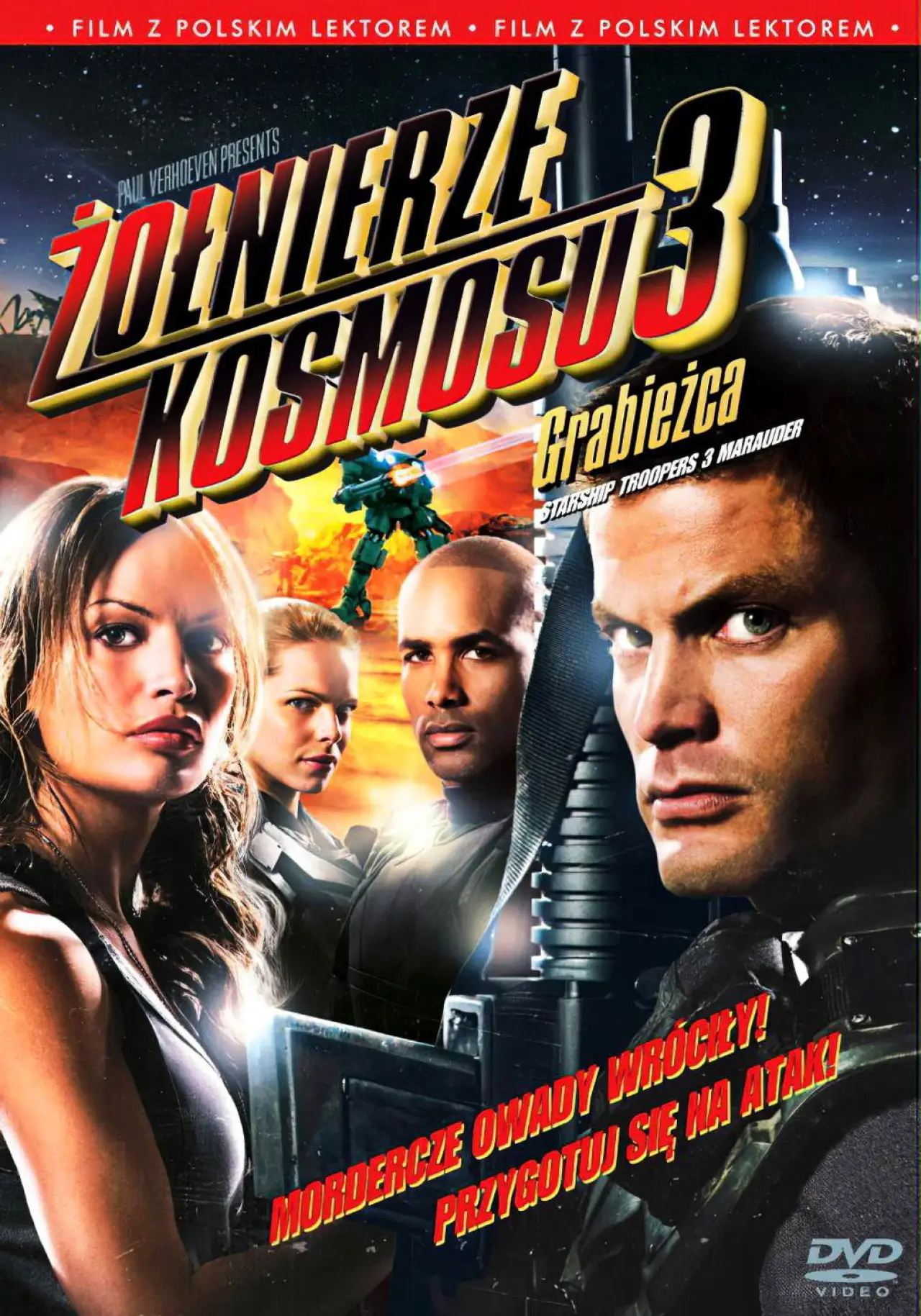 Plakat filmowy "Żołnierze kosmosu 3: Grabieżca"