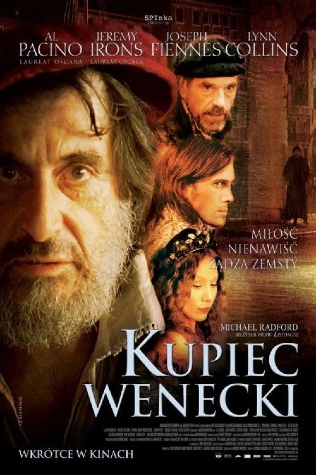 Plakat filmowy "Kupiec wenecki"