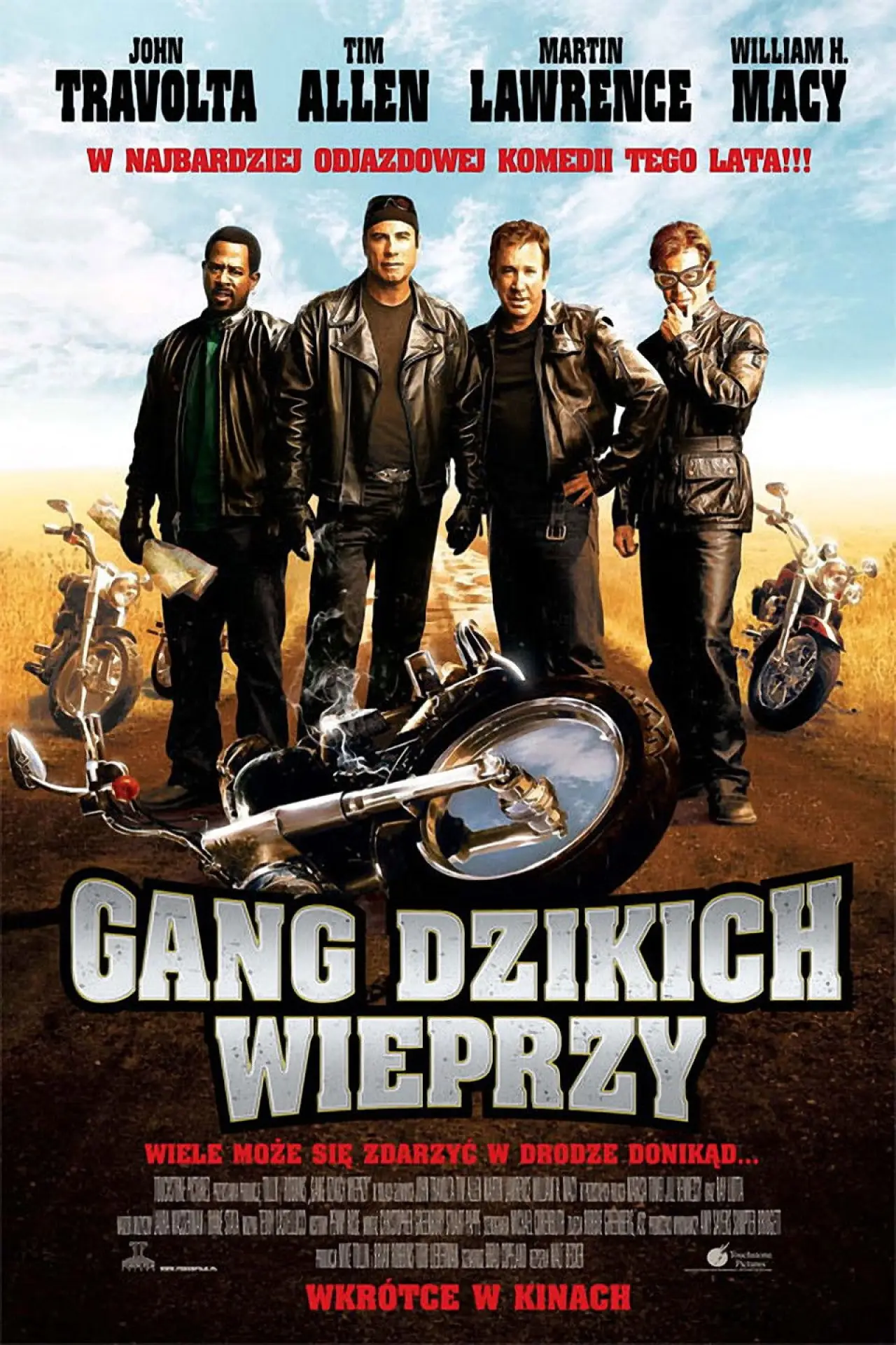 Plakat filmowy "Gang dzikich wieprzy"