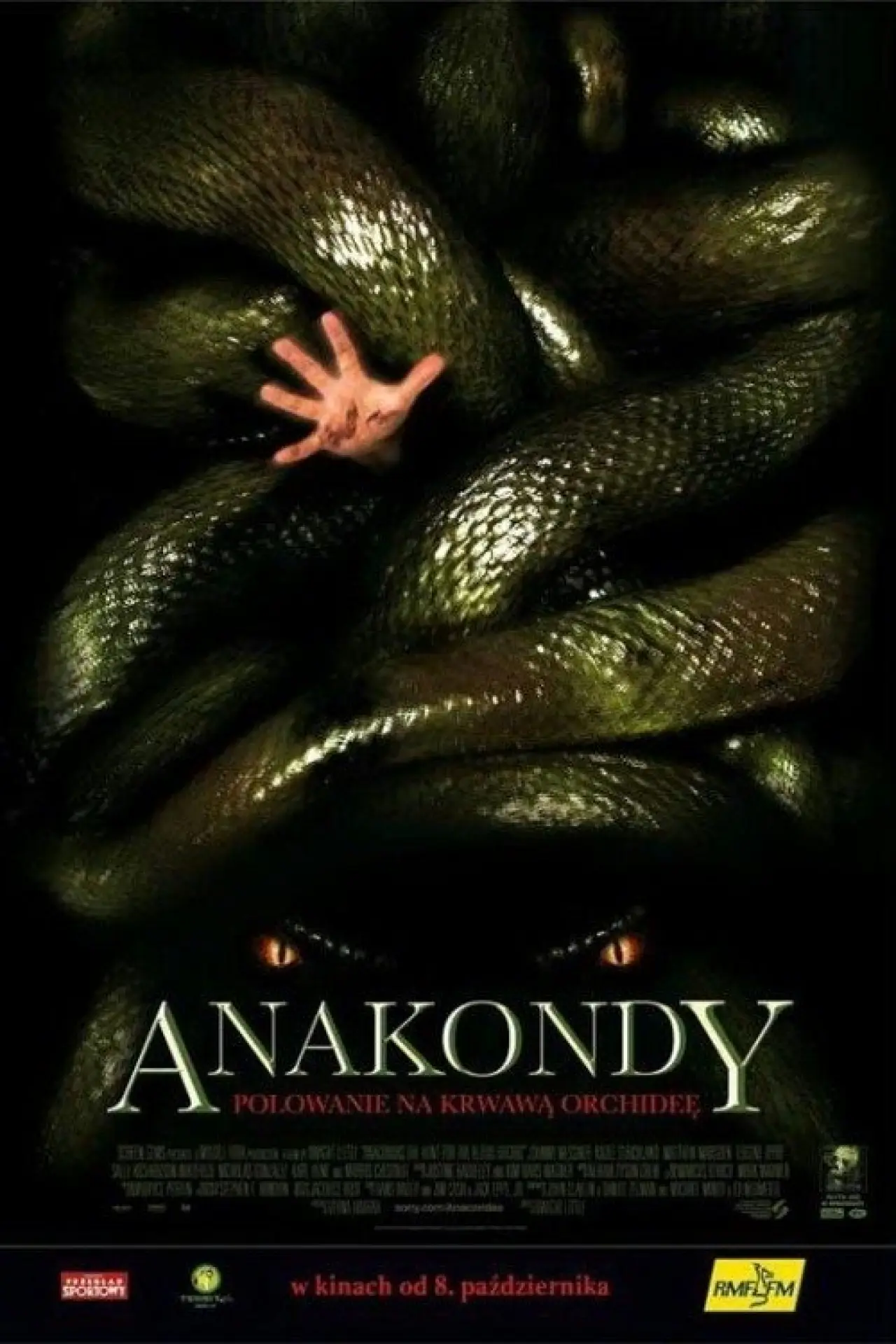 Plakat filmowy "Anakondy - Polowanie na Krwawą Orchideę"