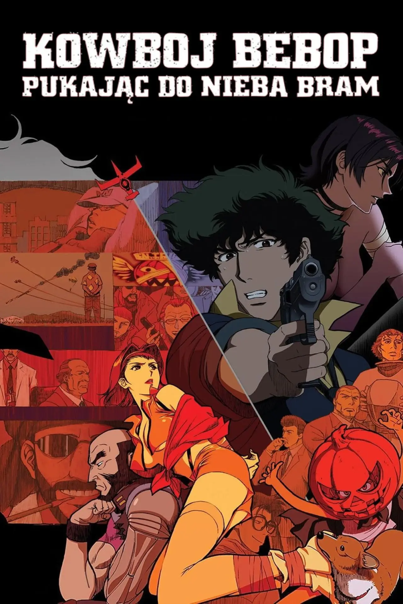 Plakat filmowy "Kowboj Bebop: Pukając do nieba bram"