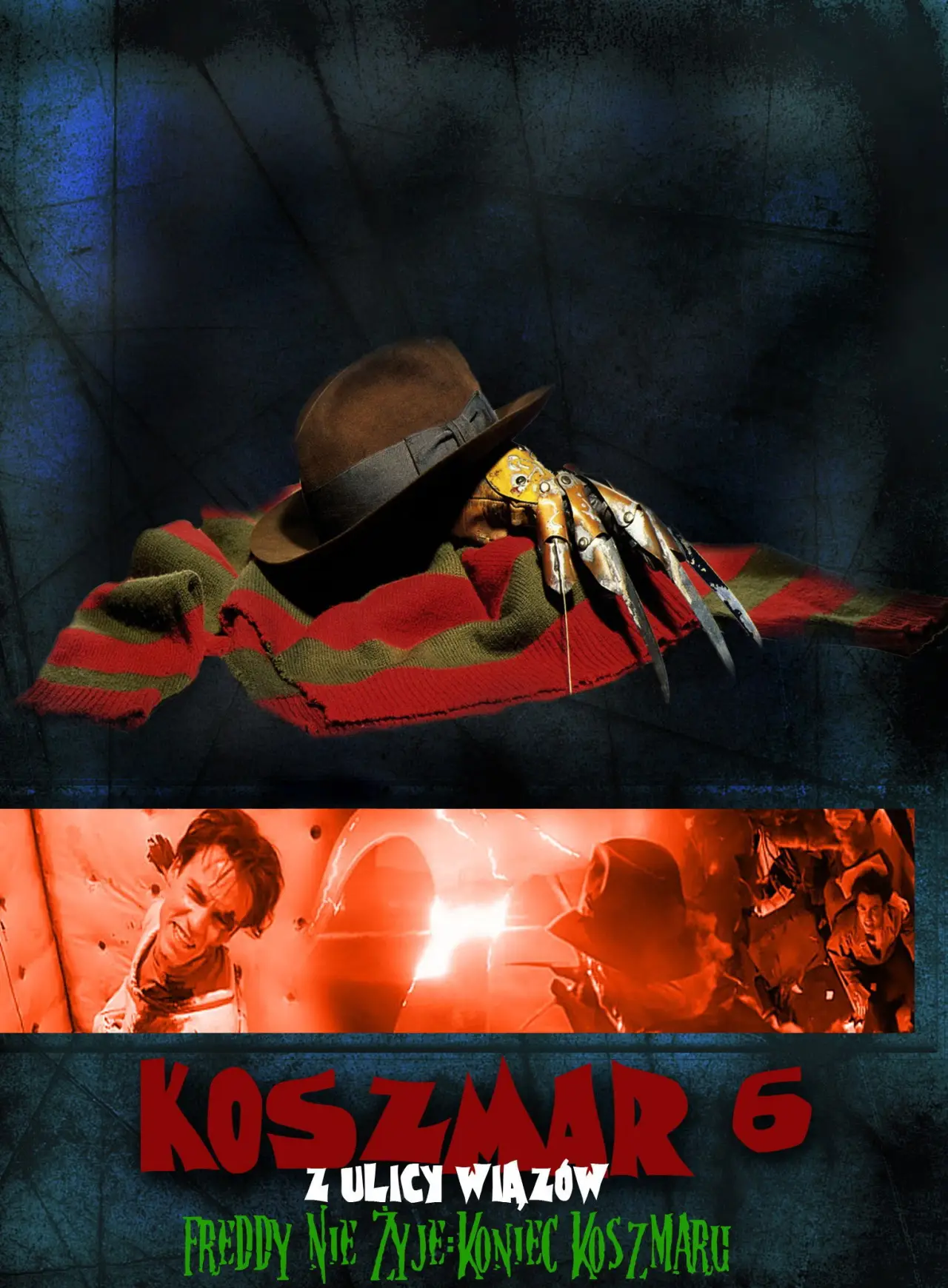 Plakat filmowy "Koszmar z Ulicy Wiązów 6: Freddy nie żyje, koniec koszmaru"