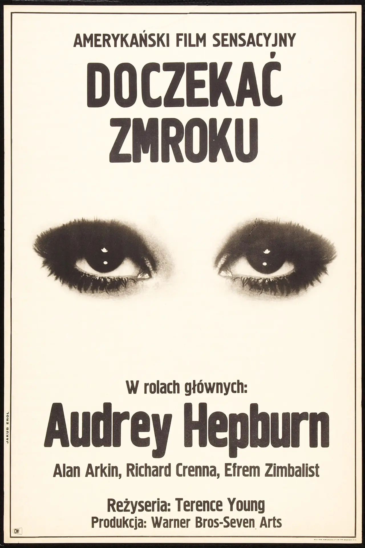 Plakat filmowy "Doczekać zmroku"