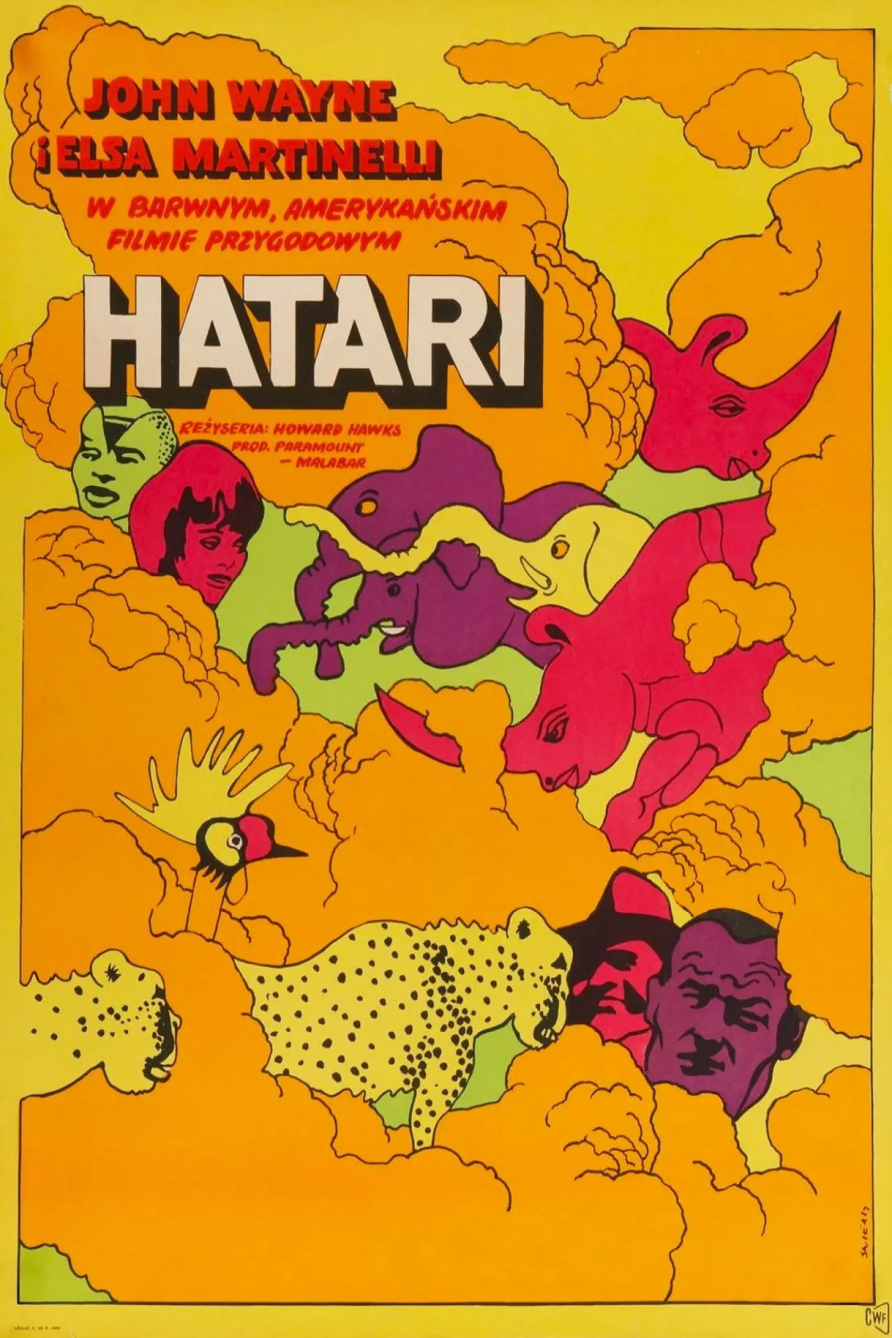 Plakat filmowy "Hatari!"