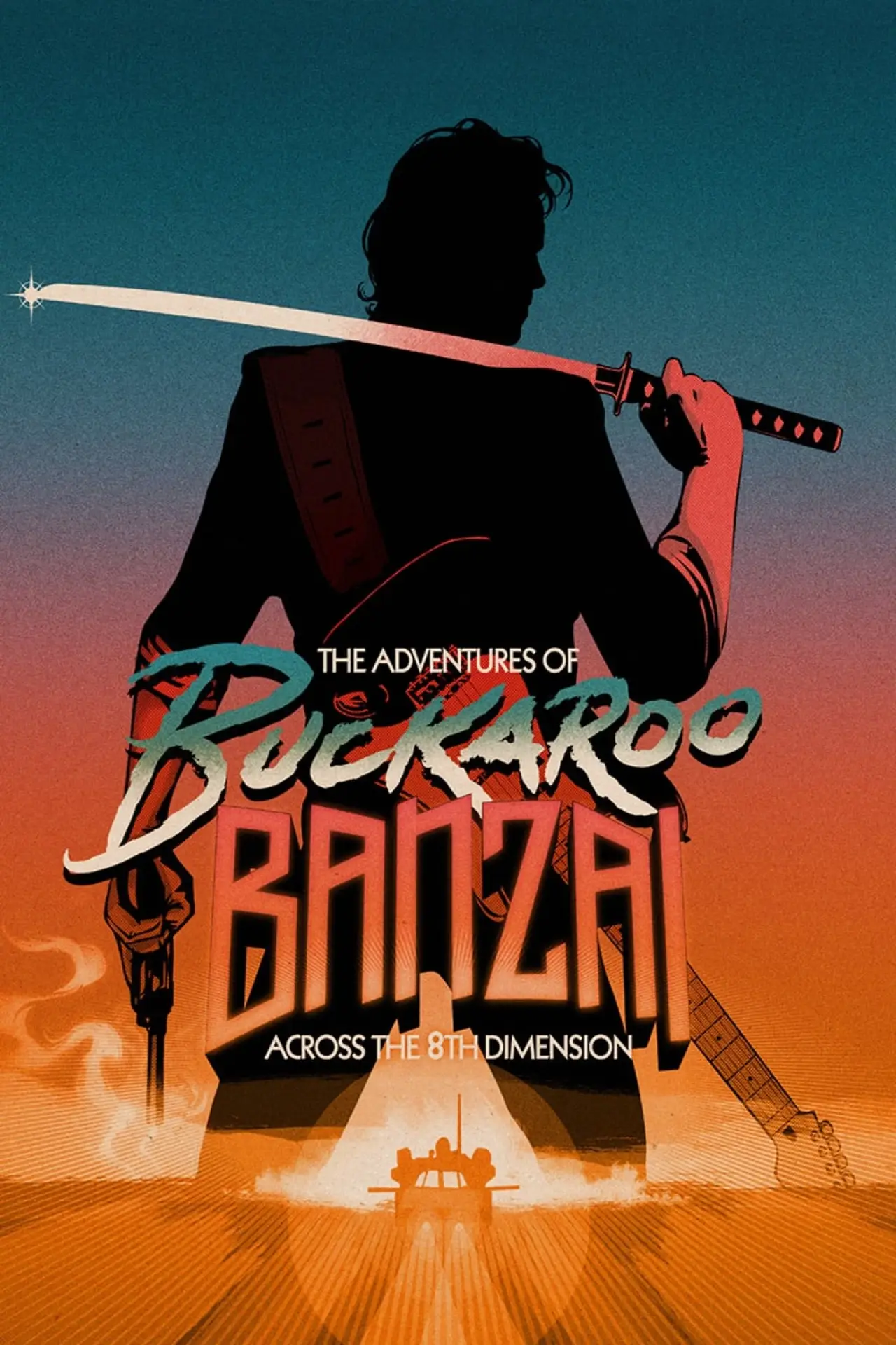 Plakat filmowy "Przygody Buckaroo Banzai. Przez ósmy wymiar"
