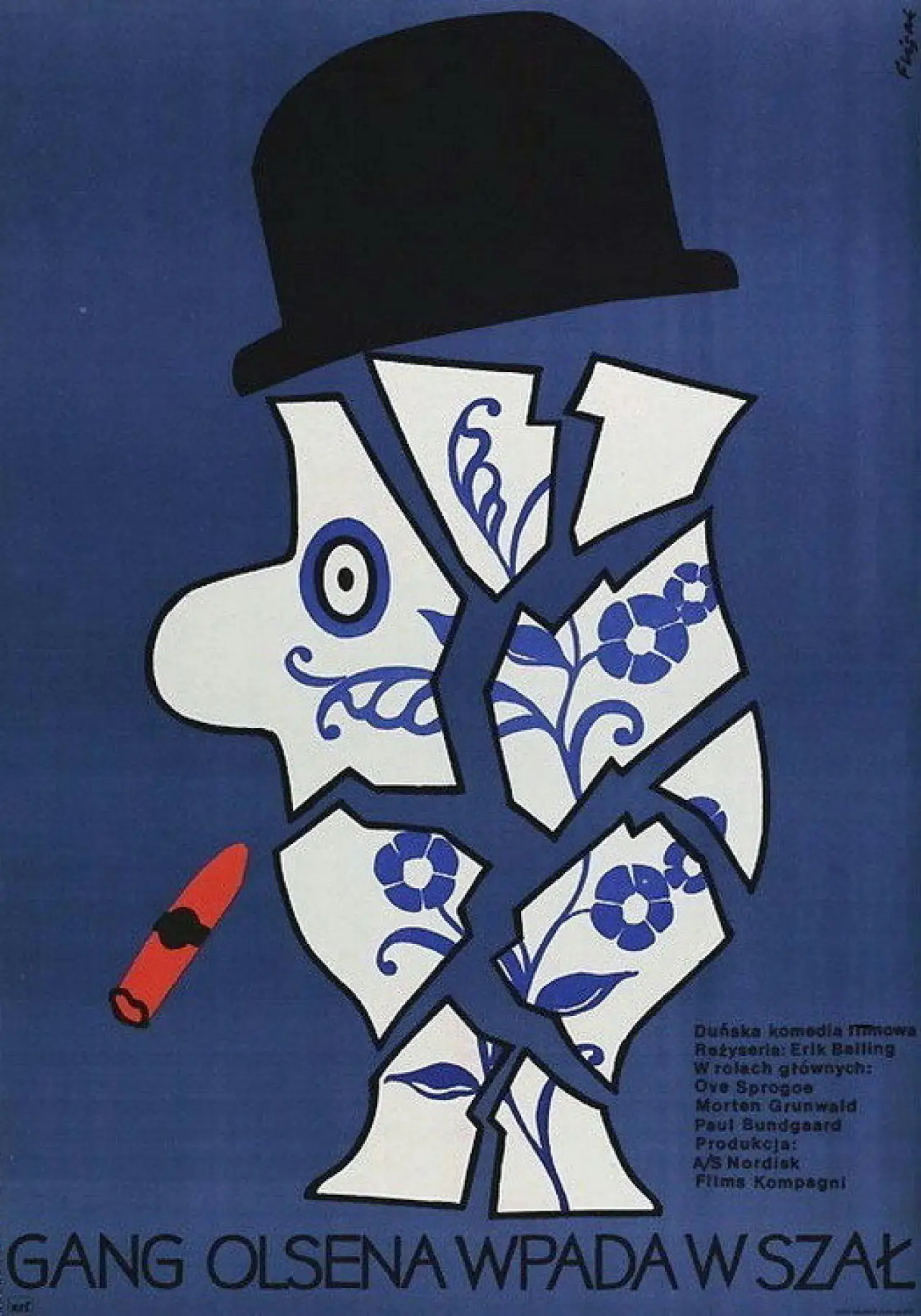 Plakat filmowy "Gang Olsena wpada w szał"