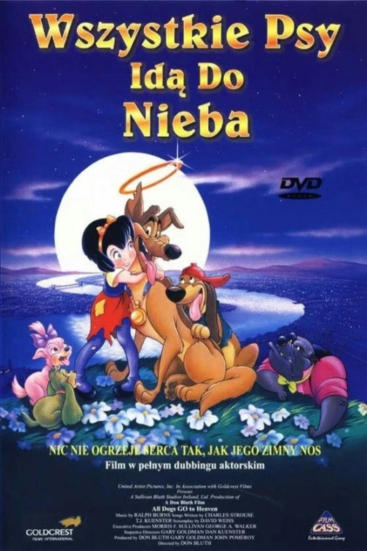 Plakat filmowy "Wszystkie psy idą do nieba"