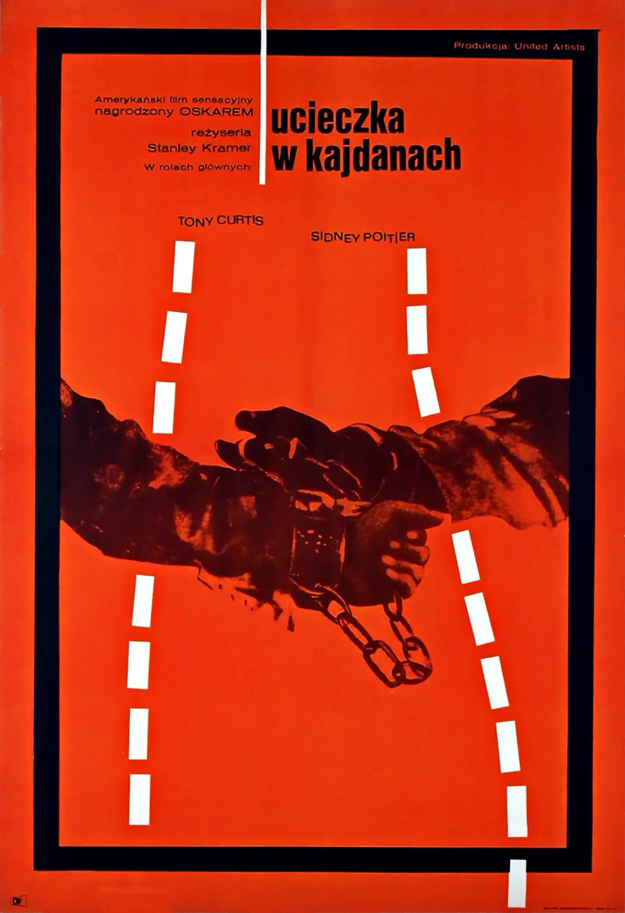 Plakat filmowy "Ucieczka w kajdanach"