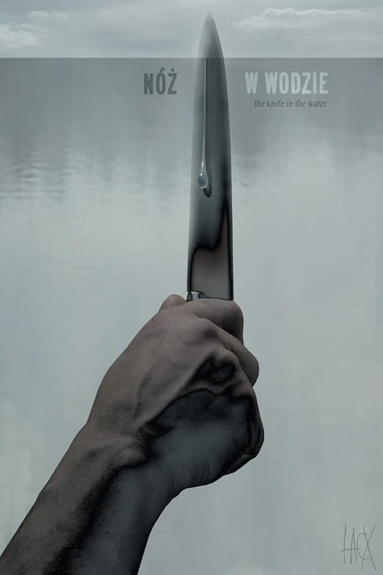 Plakat filmowy "Nóż w wodzie"