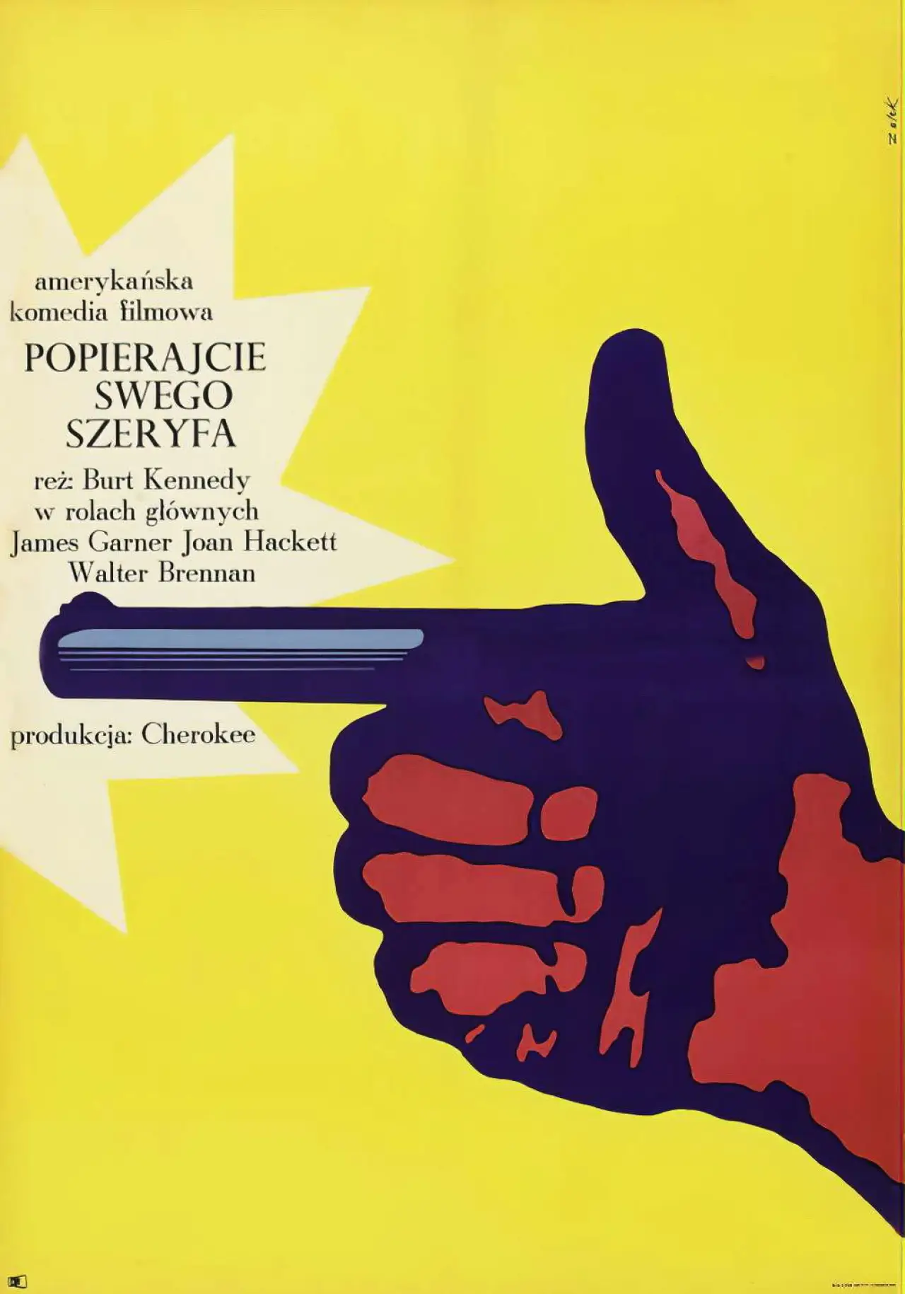 Plakat filmowy "Popierajcie Swego Szeryfa"