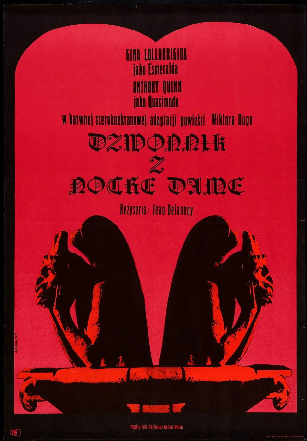 Plakat filmowy "Dzwonnik z Notre Dame"