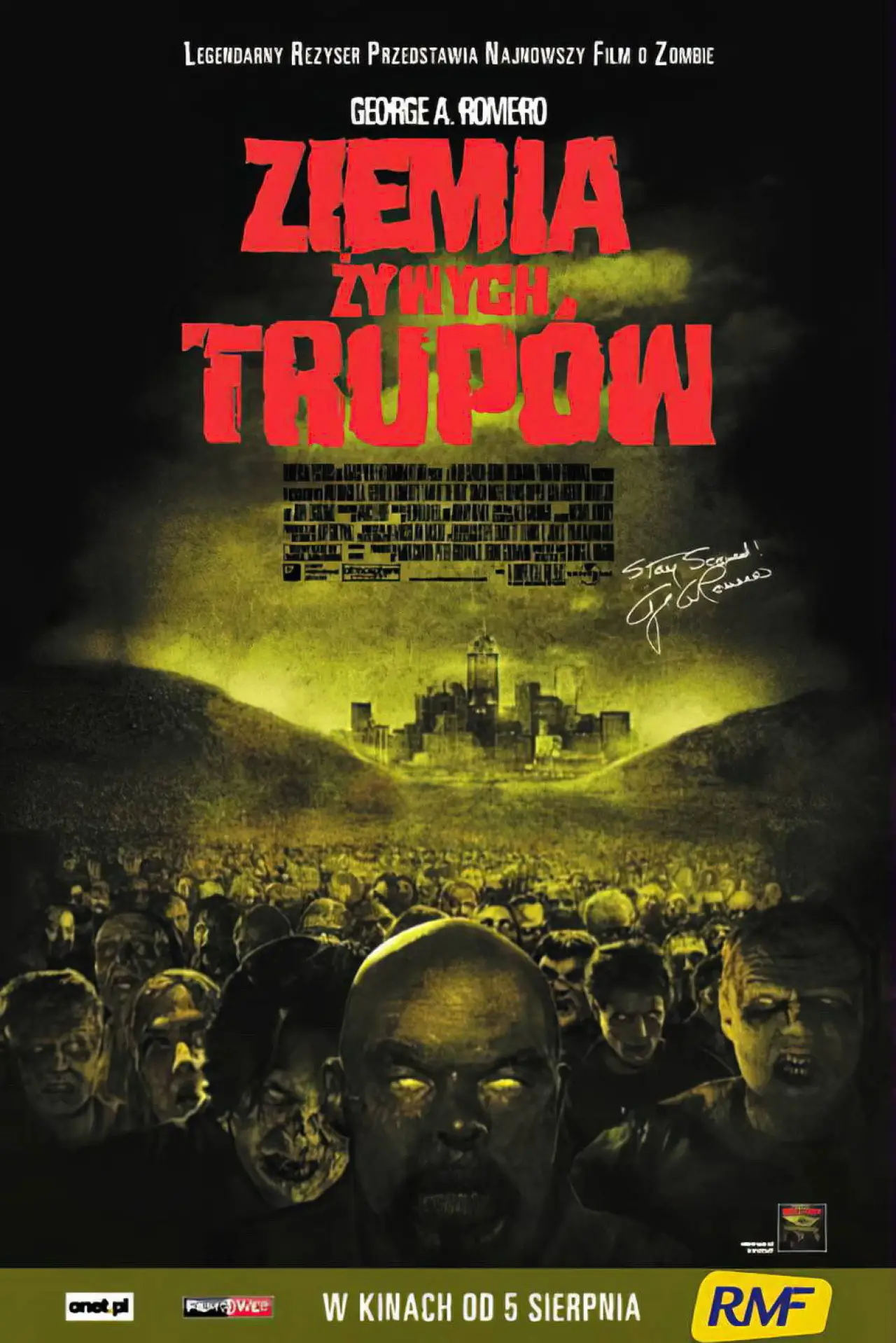 Plakat filmowy "Ziemia Żywych Trupów"