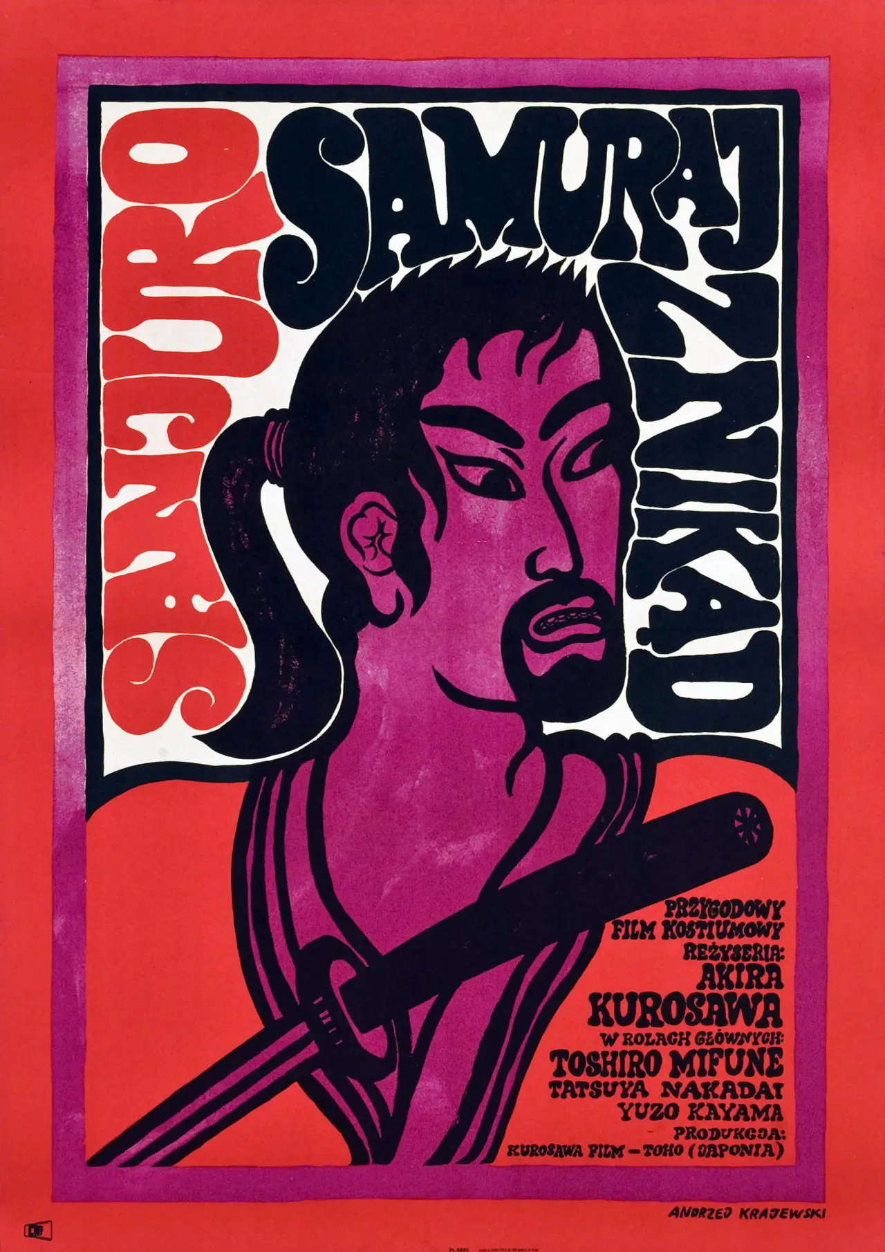 Plakat filmowy "Sanjuro - Samuraj znikąd"