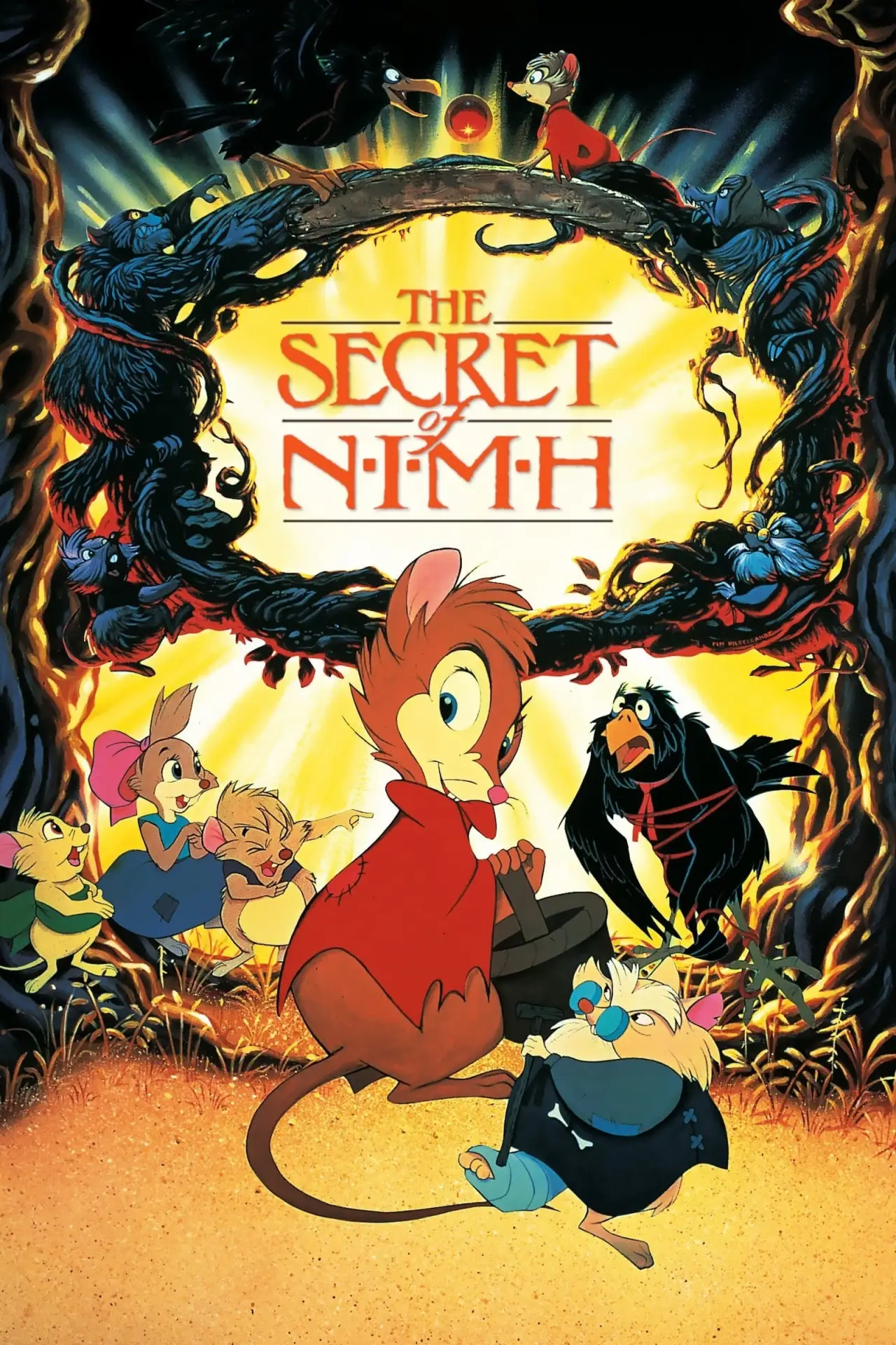 Plakat filmowy "Dzielna pani Brisby"