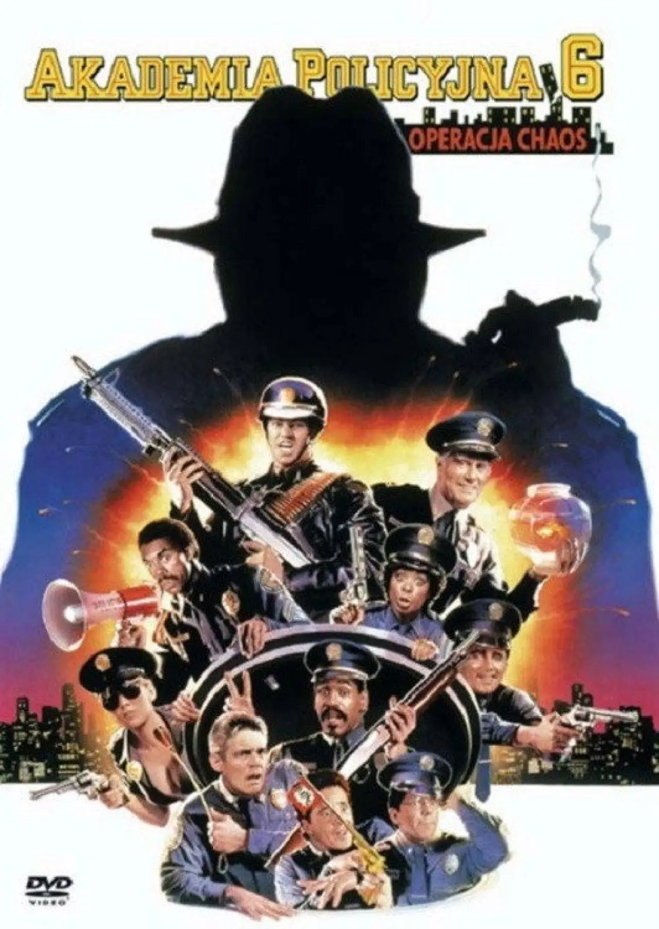 Plakat filmowy "Akademia Policyjna 6: Operacja Chaos"