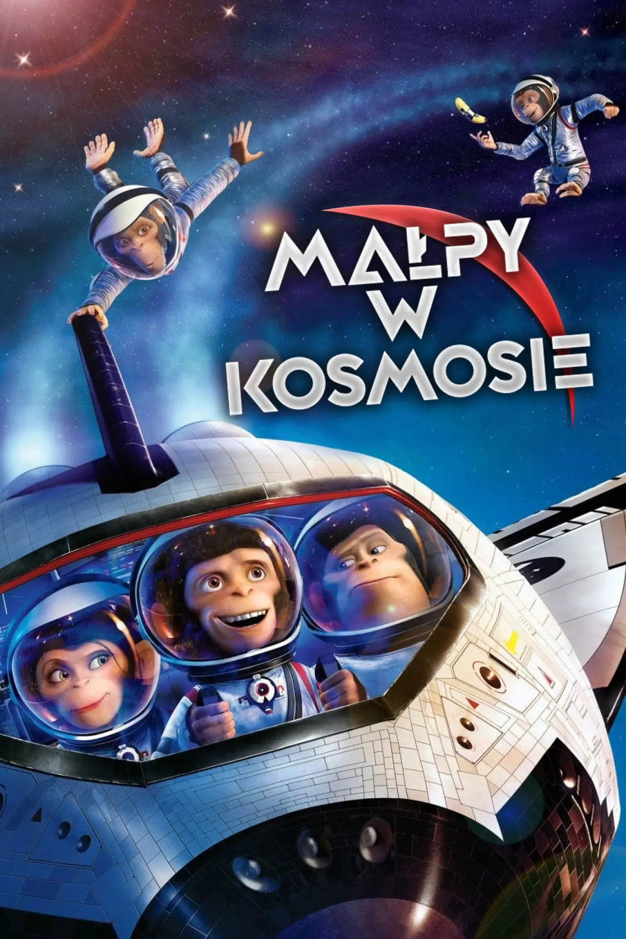 Plakat filmowy "Małpy w kosmosie"