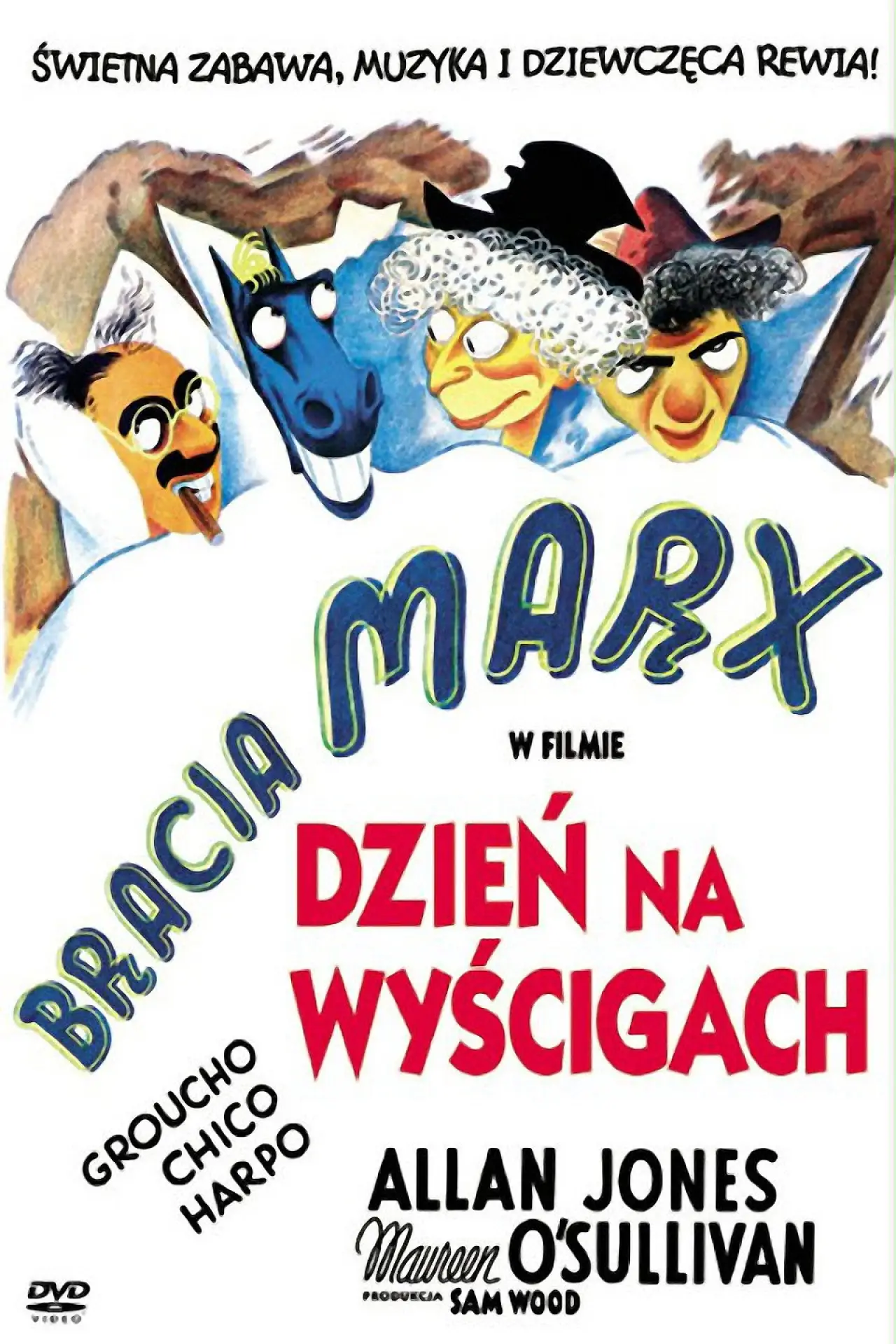Plakat filmowy "Dzień na wyścigach"
