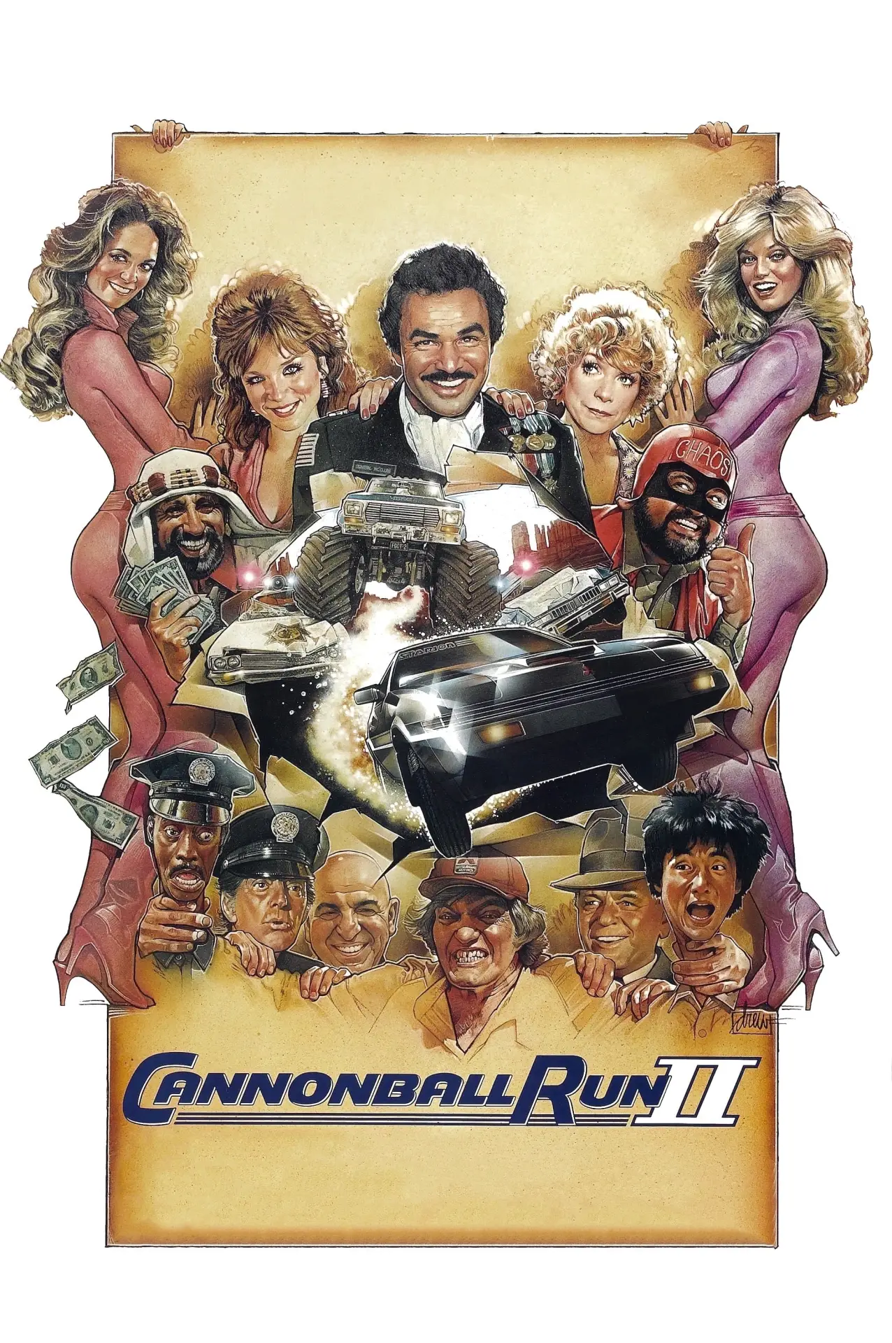 Plakat filmowy "Wyścig Armatniej Kuli II"