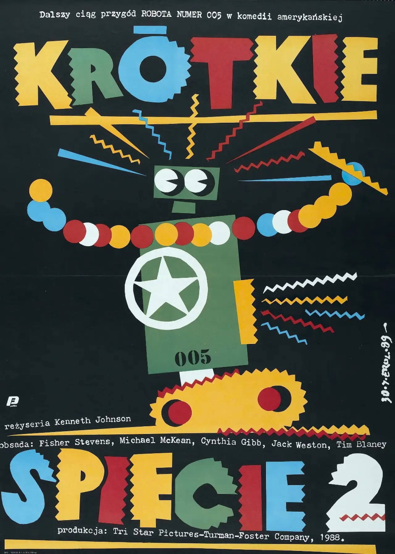 Plakat filmowy "Krótkie spięcie 2"