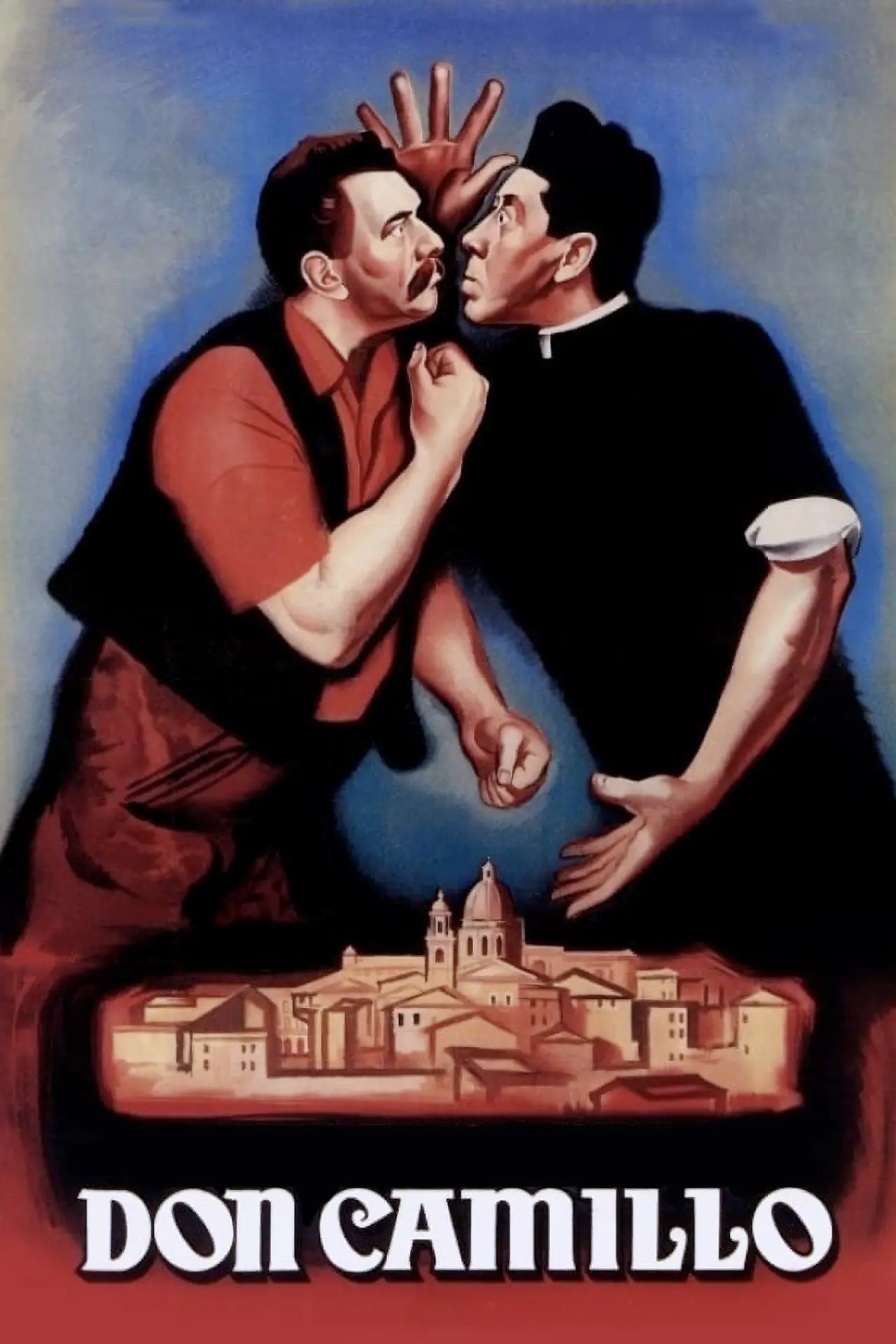 Plakat filmowy "Mały światek Don Camilla"
