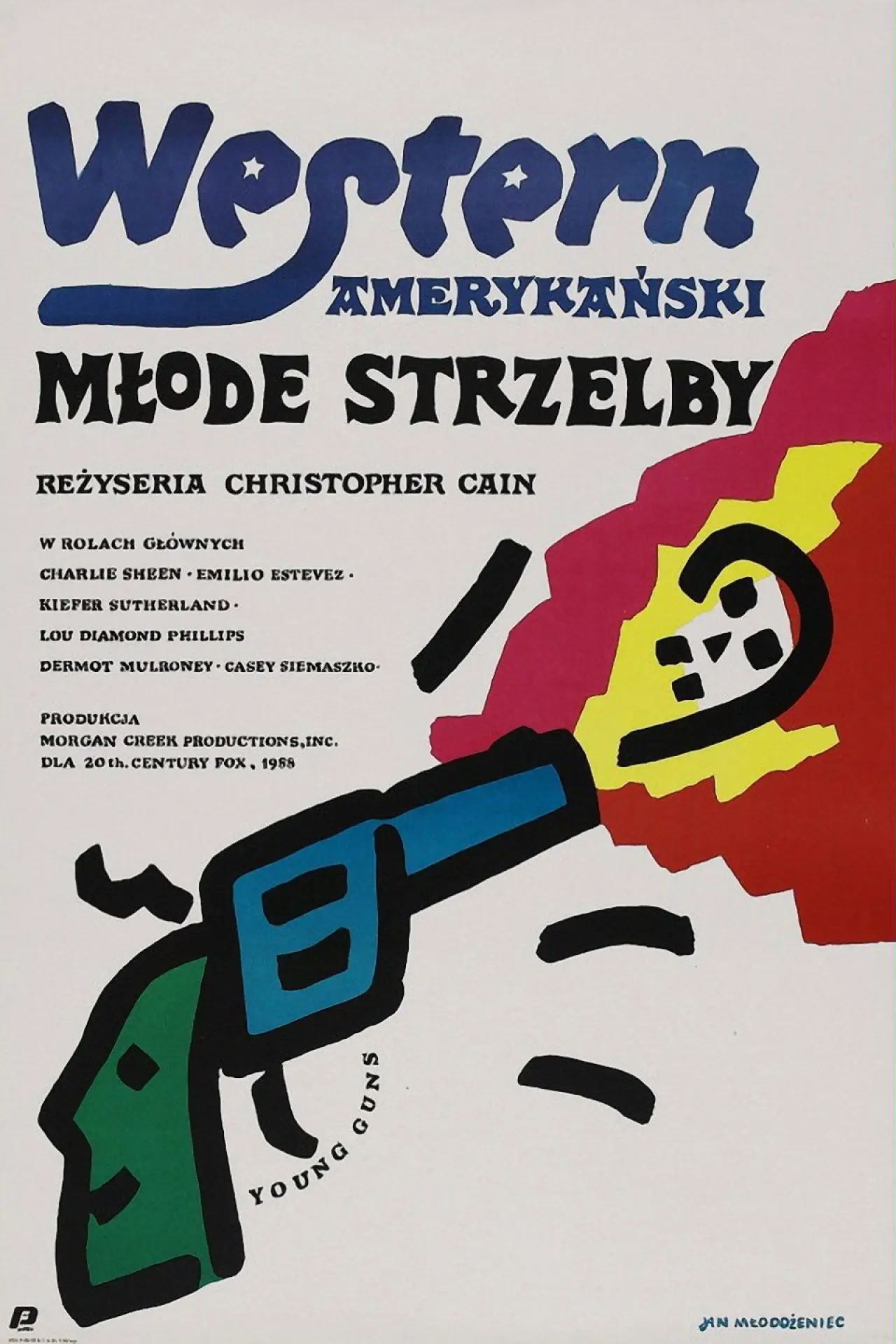 Plakat filmowy "Młode Strzelby"