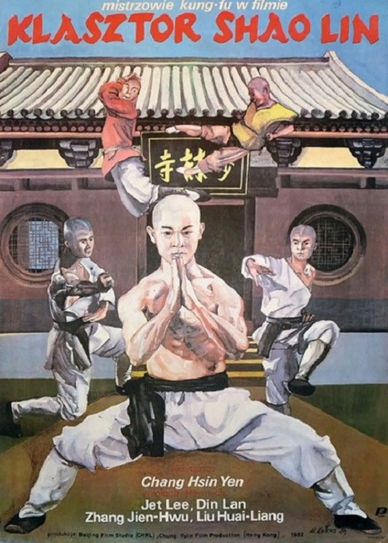 Plakat filmowy "Klasztor Shaolin"