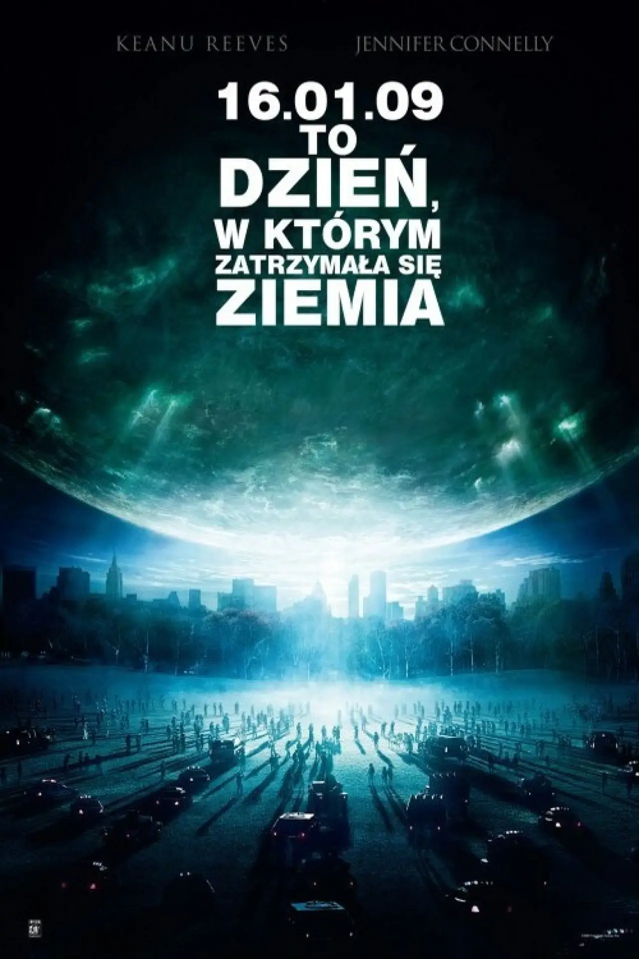 Plakat filmowy "Dzień, w którym Zatrzymała się Ziemia"