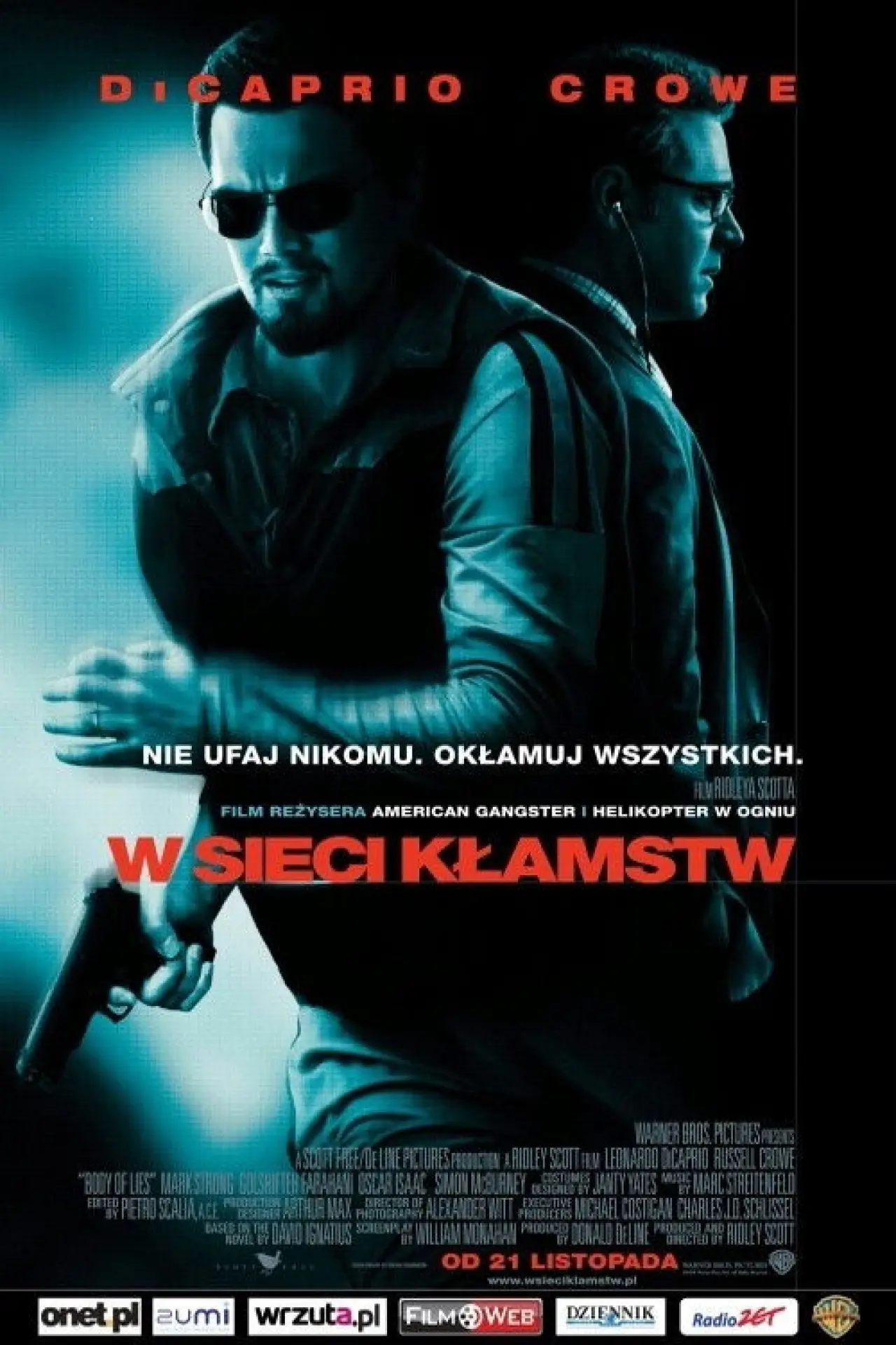 Plakat filmowy "W Sieci Kłamstw"