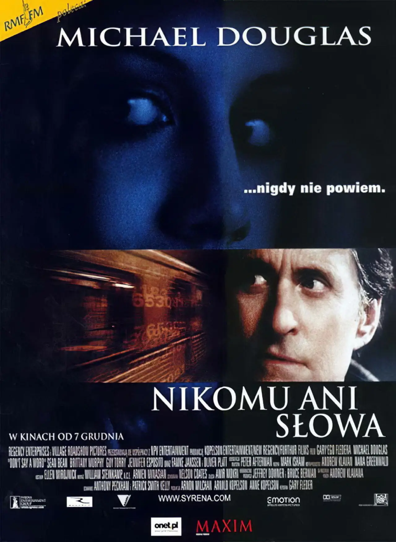 Plakat filmowy "Nikomu ani słowa"