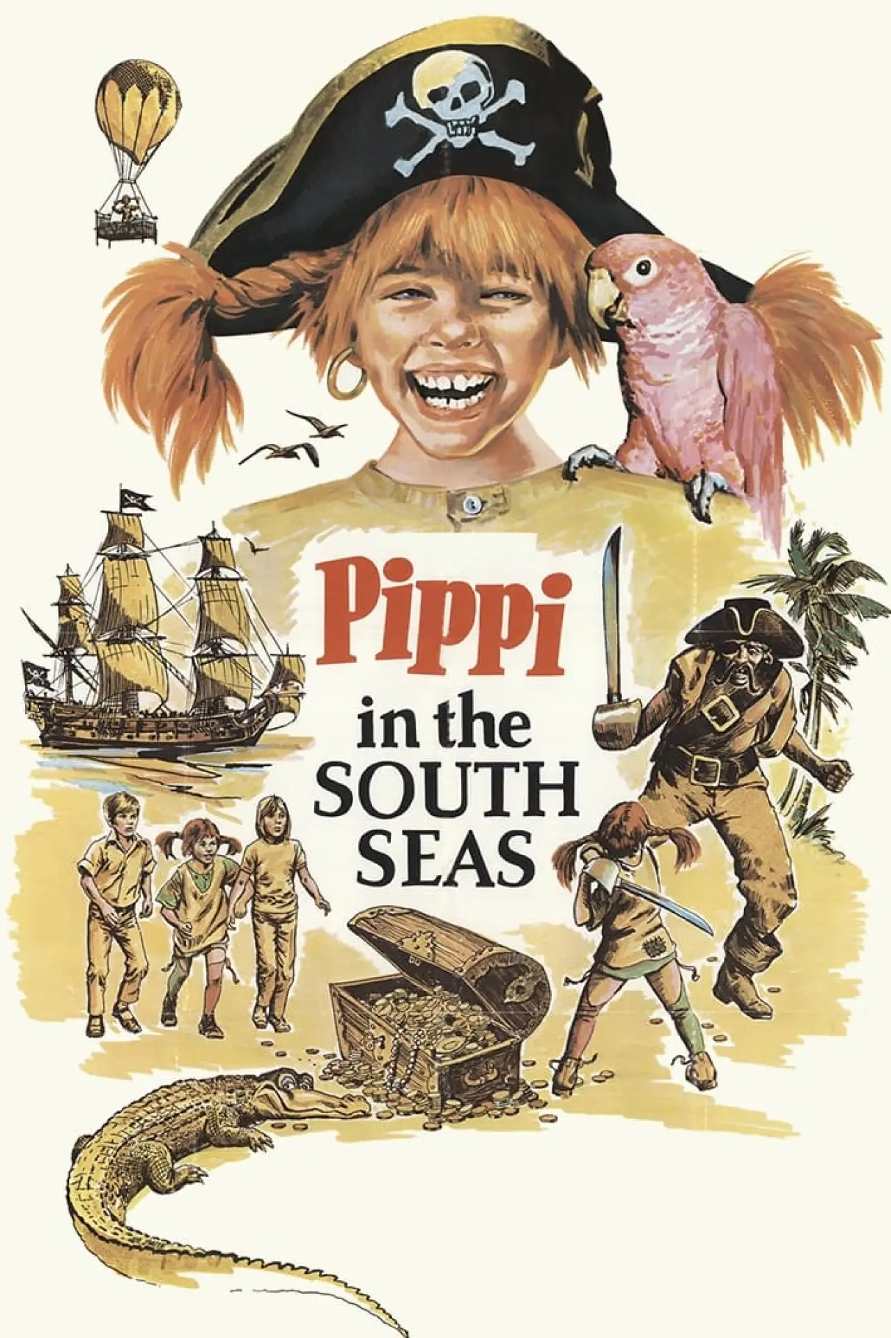 Plakat filmowy "Pippi wśród piratów"