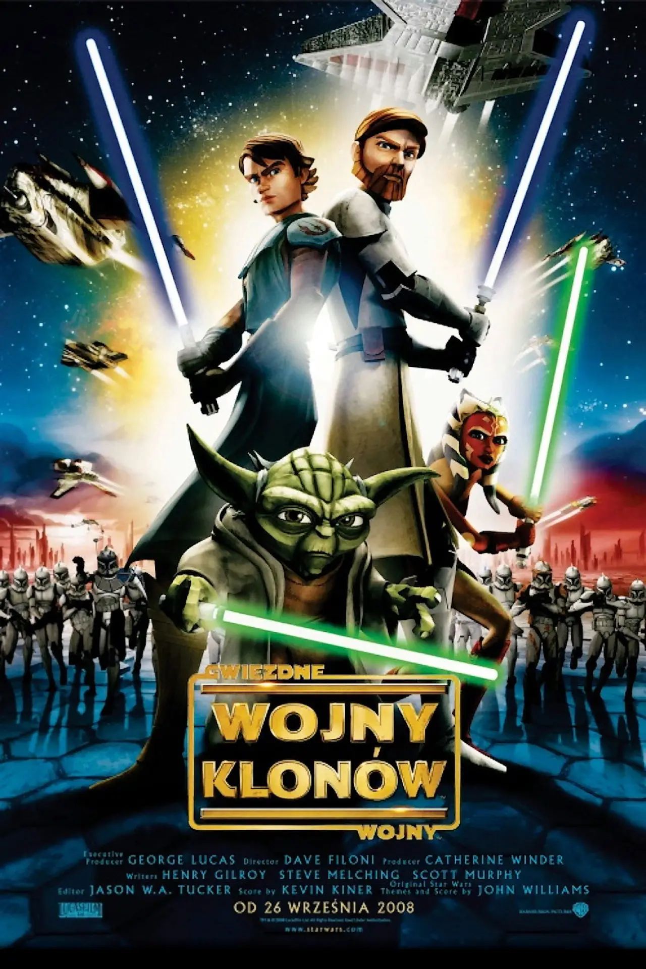 Plakat filmowy "Gwiezdne wojny: Wojny klonów"