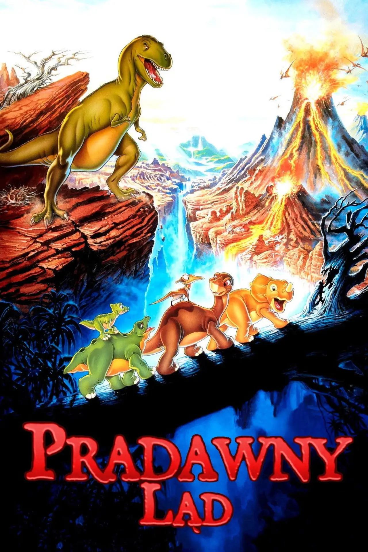 Plakat filmowy "Pradawny ląd"