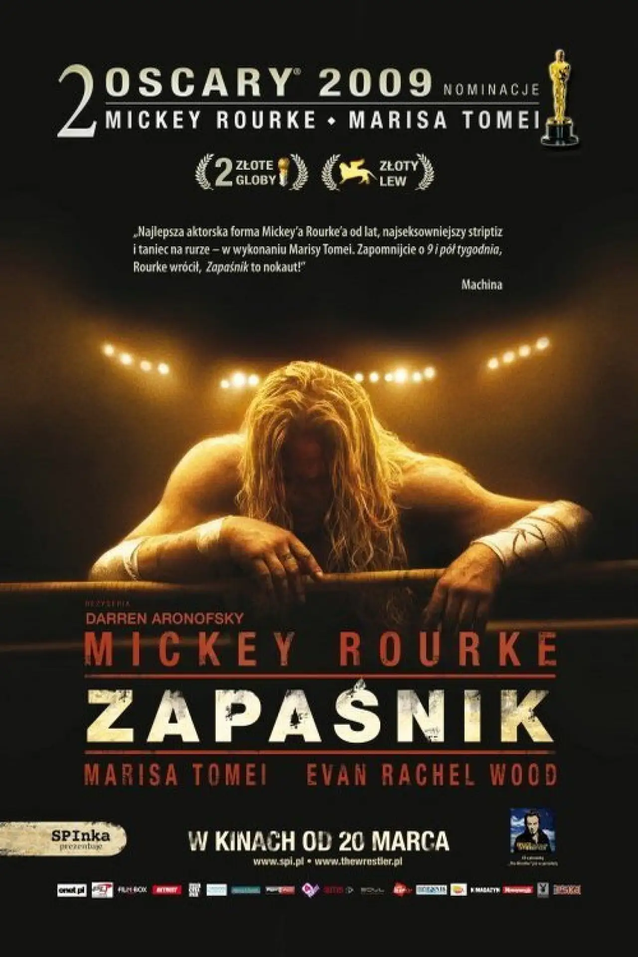 Plakat filmowy "Zapaśnik"