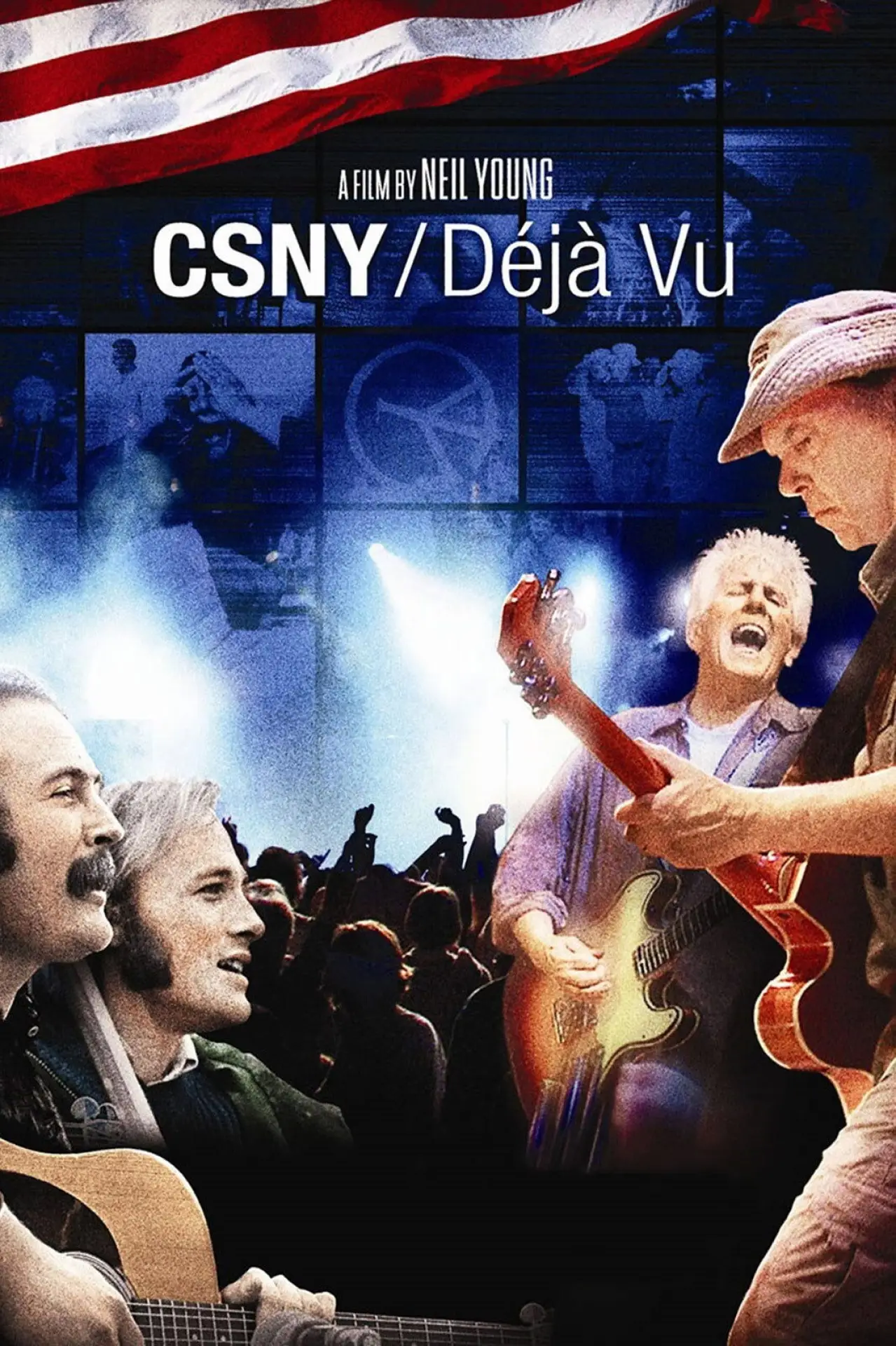 Plakat filmowy "Crosby, Stills, Nash & Young ‎– Déjà Vu"