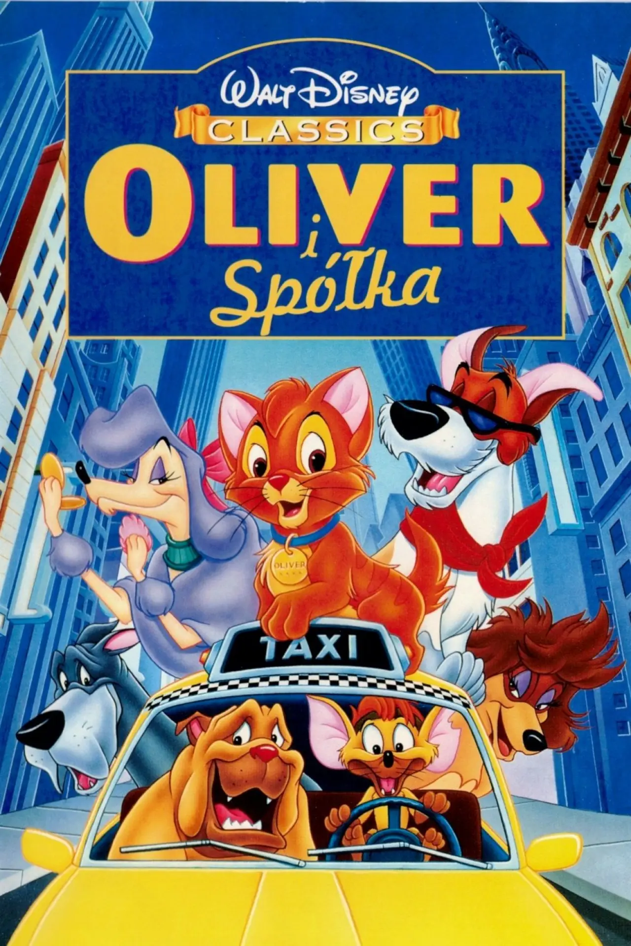 Plakat filmowy "Oliver i spółka"