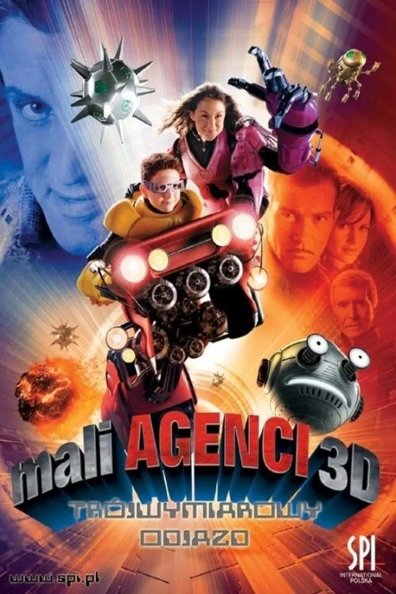 Plakat filmowy "Mali Agenci 3D: Trójwymiarowy odjazd"