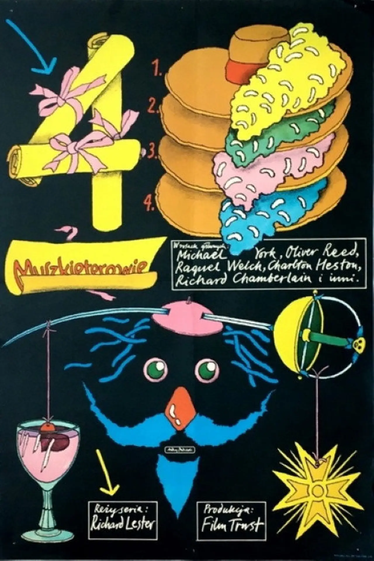 Plakat filmowy "Czterej muszkieterowie"