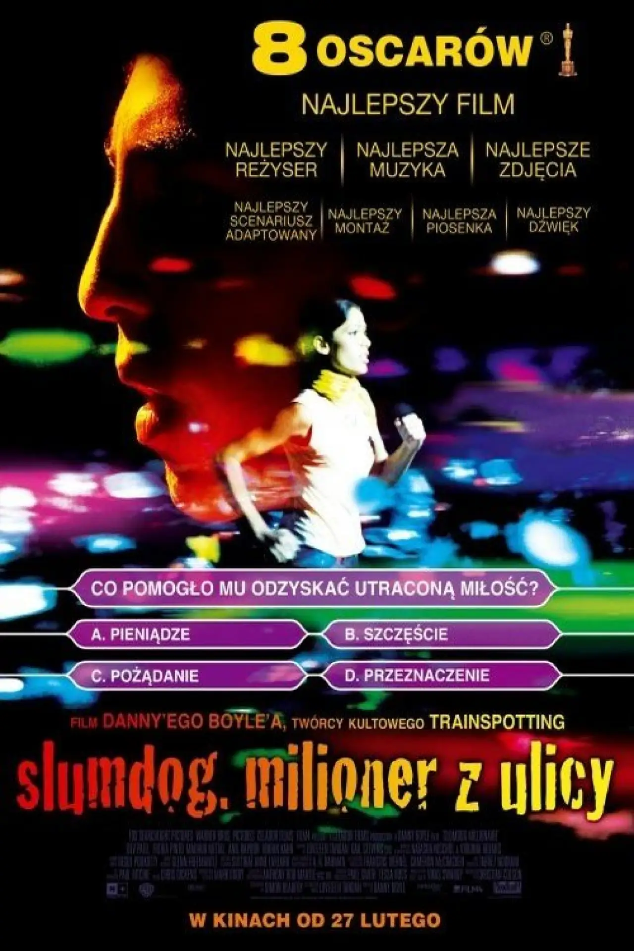 Plakat filmowy "Slumdog. Milioner z ulicy"