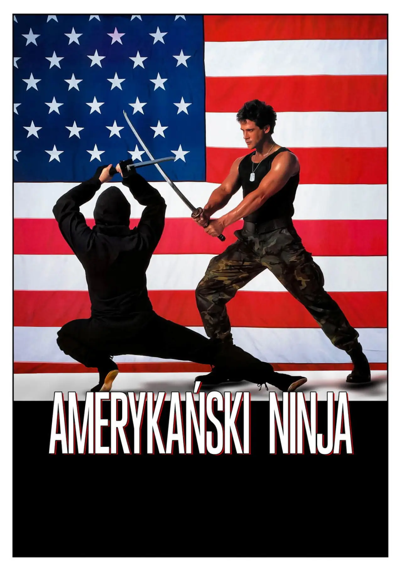 Plakat filmowy "Amerykański Ninja"