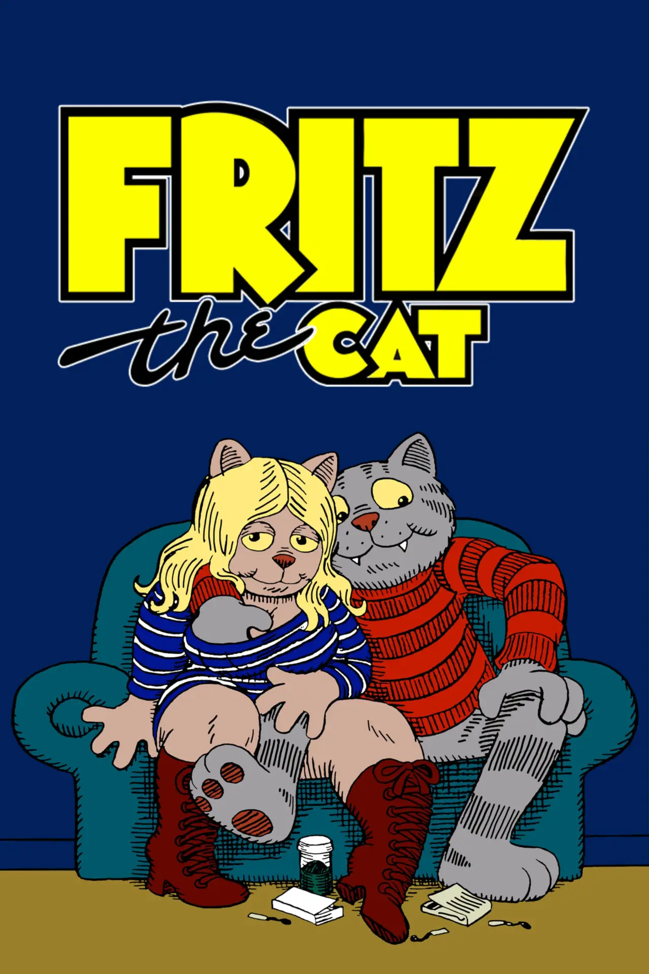 Plakat filmowy "Kot Fritz"