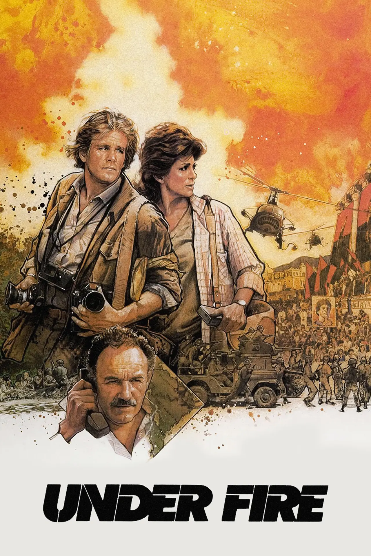 Plakat filmowy "Pod ostrzałem"