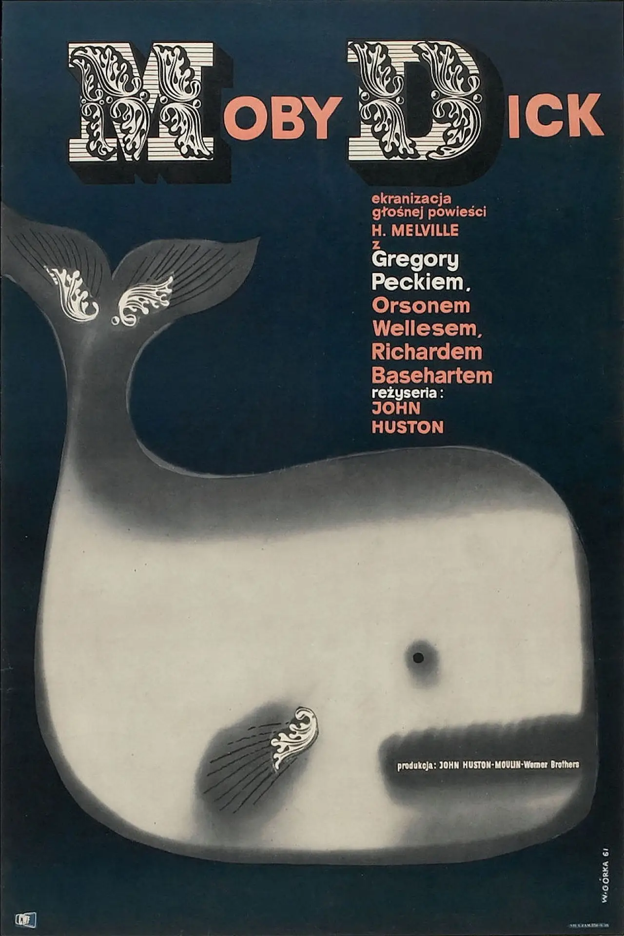 Plakat filmowy "Moby Dick"