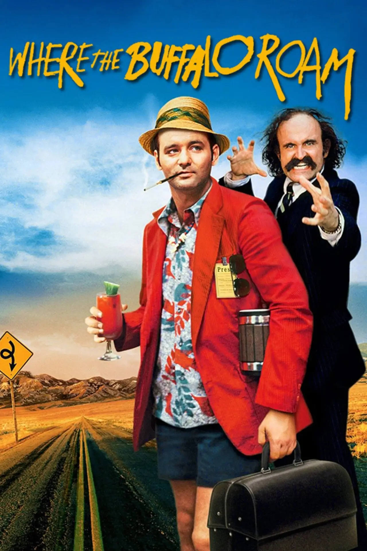 Plakat filmowy "Tam wędrują bizony"
