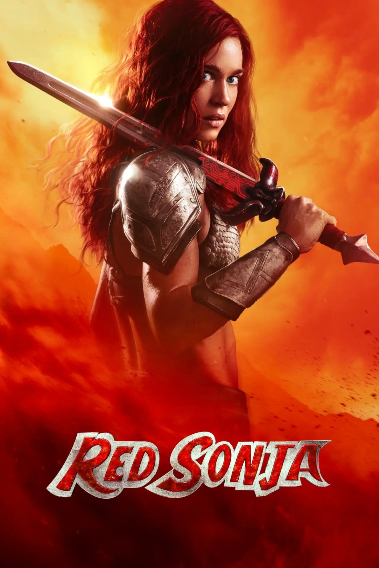 Plakat filmowy "Czerwona Sonja"