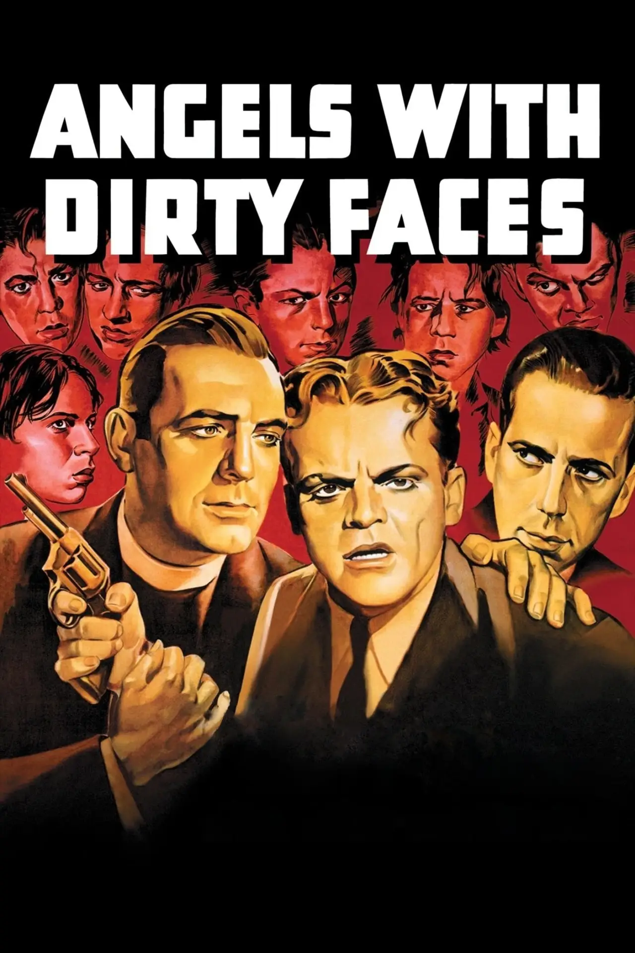 Plakat filmowy "Aniołowie o brudnych twarzach"