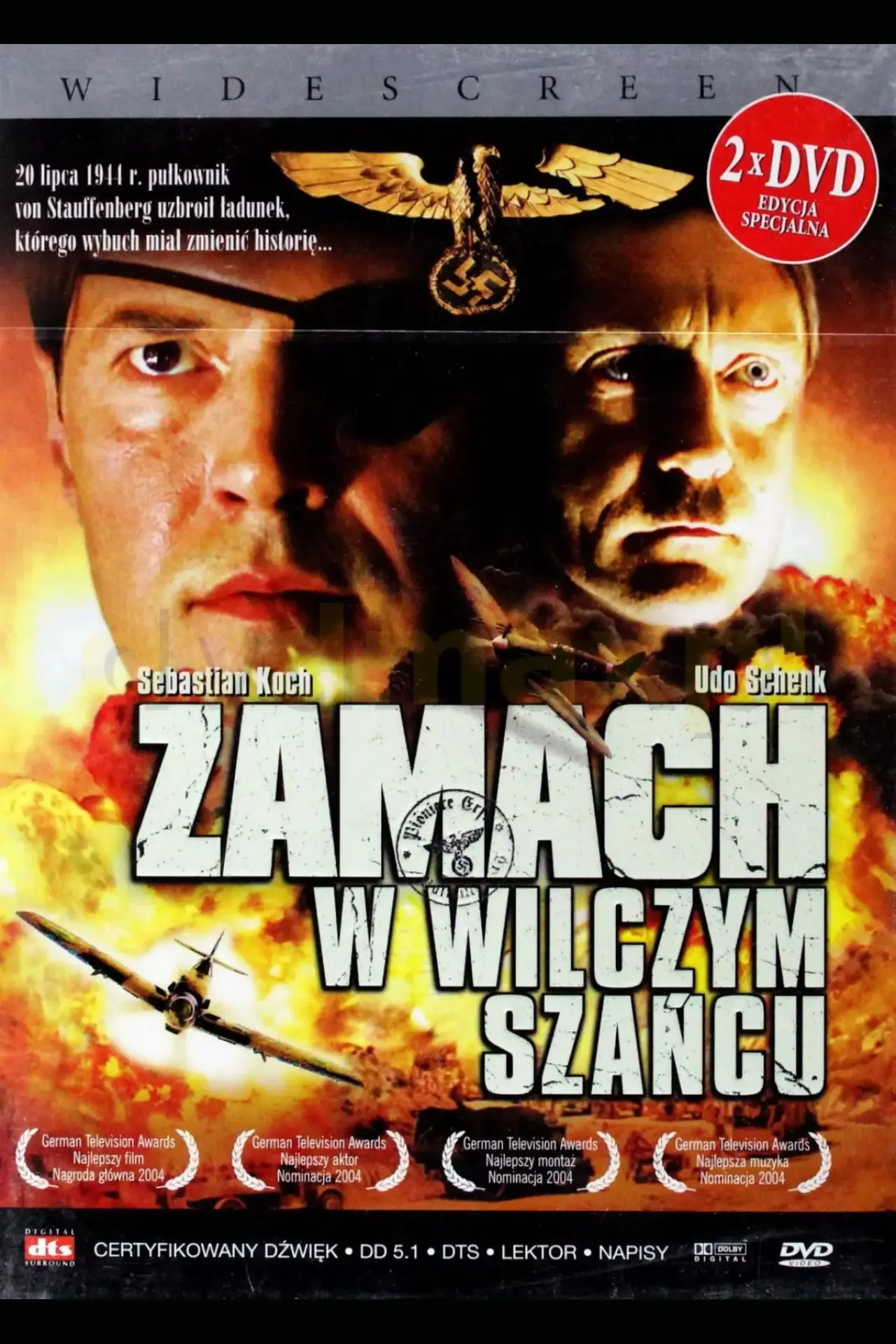 Plakat filmowy "Zamach w Wilczym Szańcu"